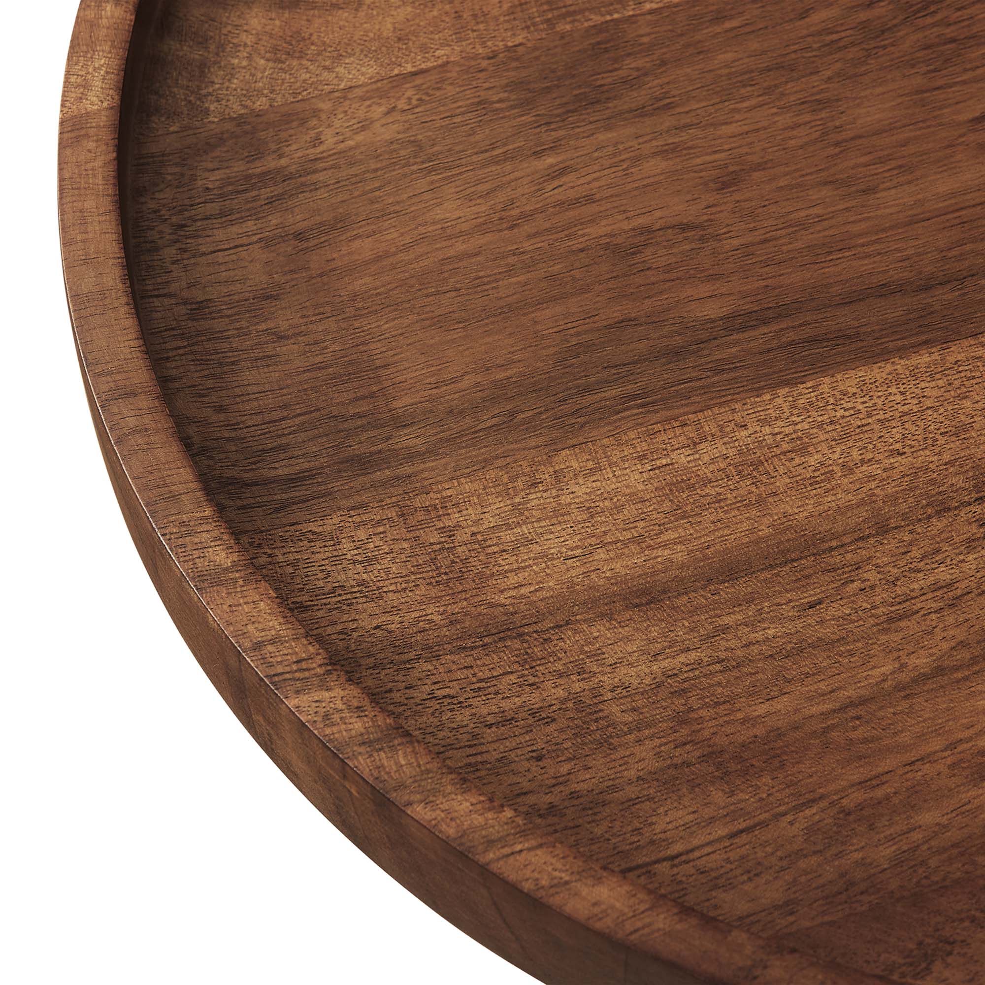 Amina Round Acacia Wood Side Table - Image 6