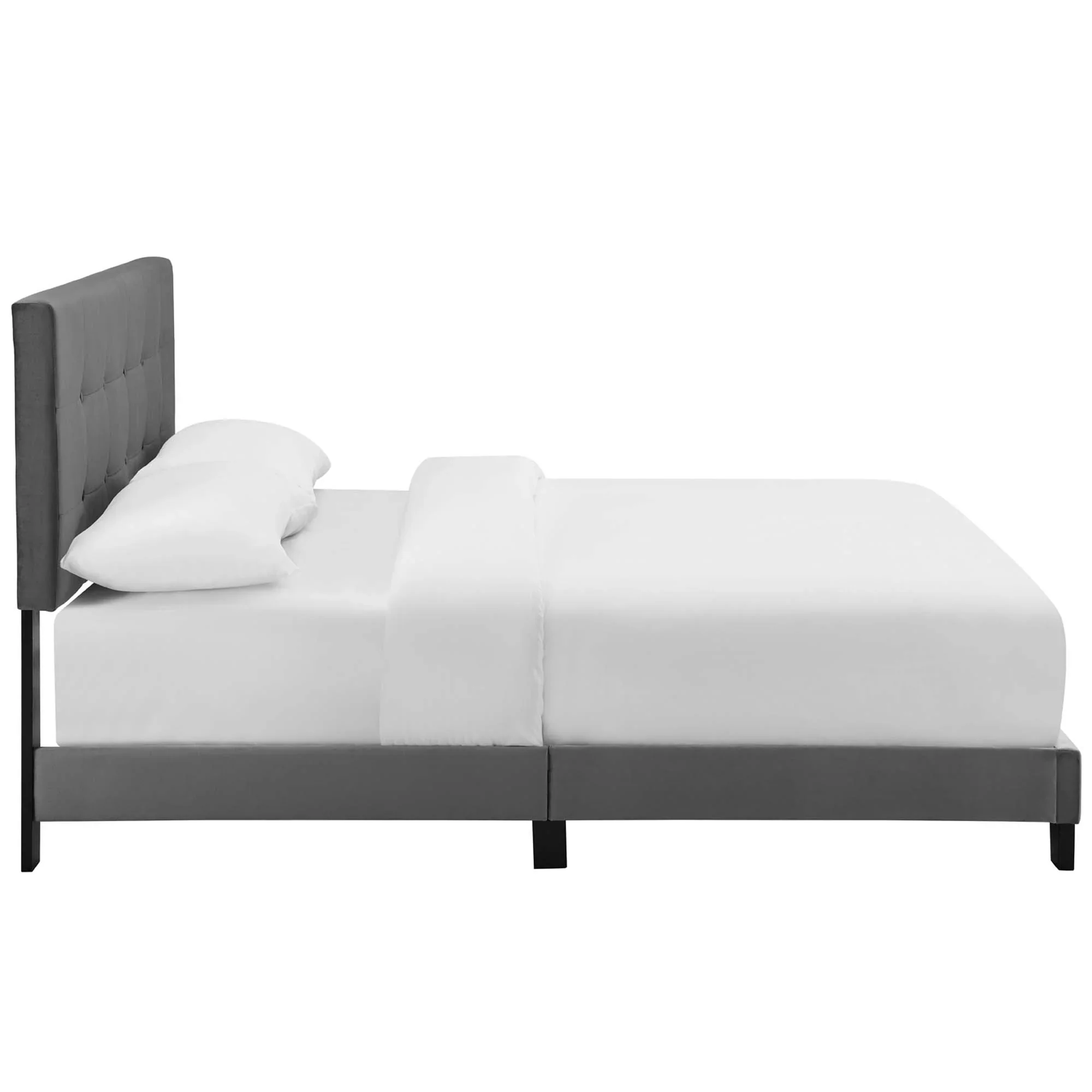 Amira Performance Velvet Bed - Image 3