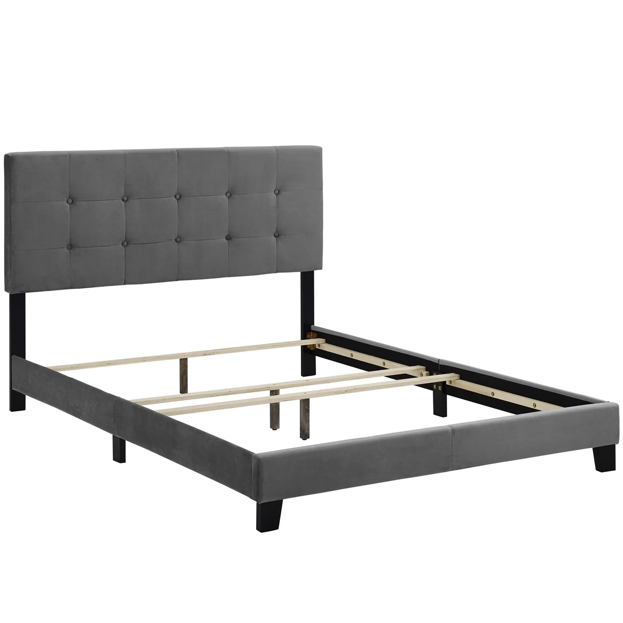 Amira Performance Velvet Bed - Image 5