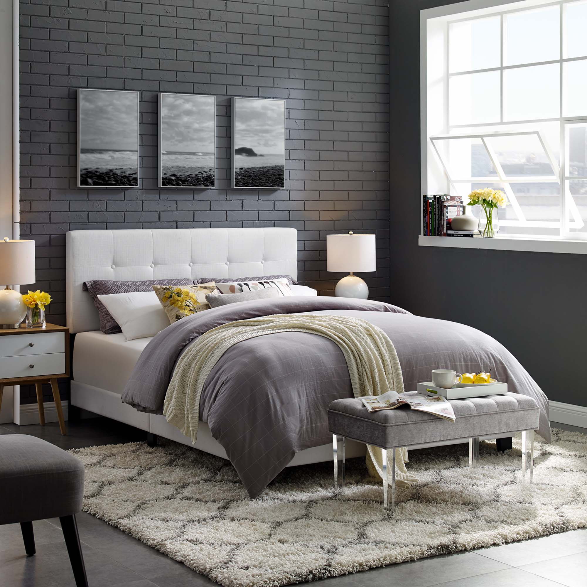 Amira Upholstered Fabric Bed - Image 21