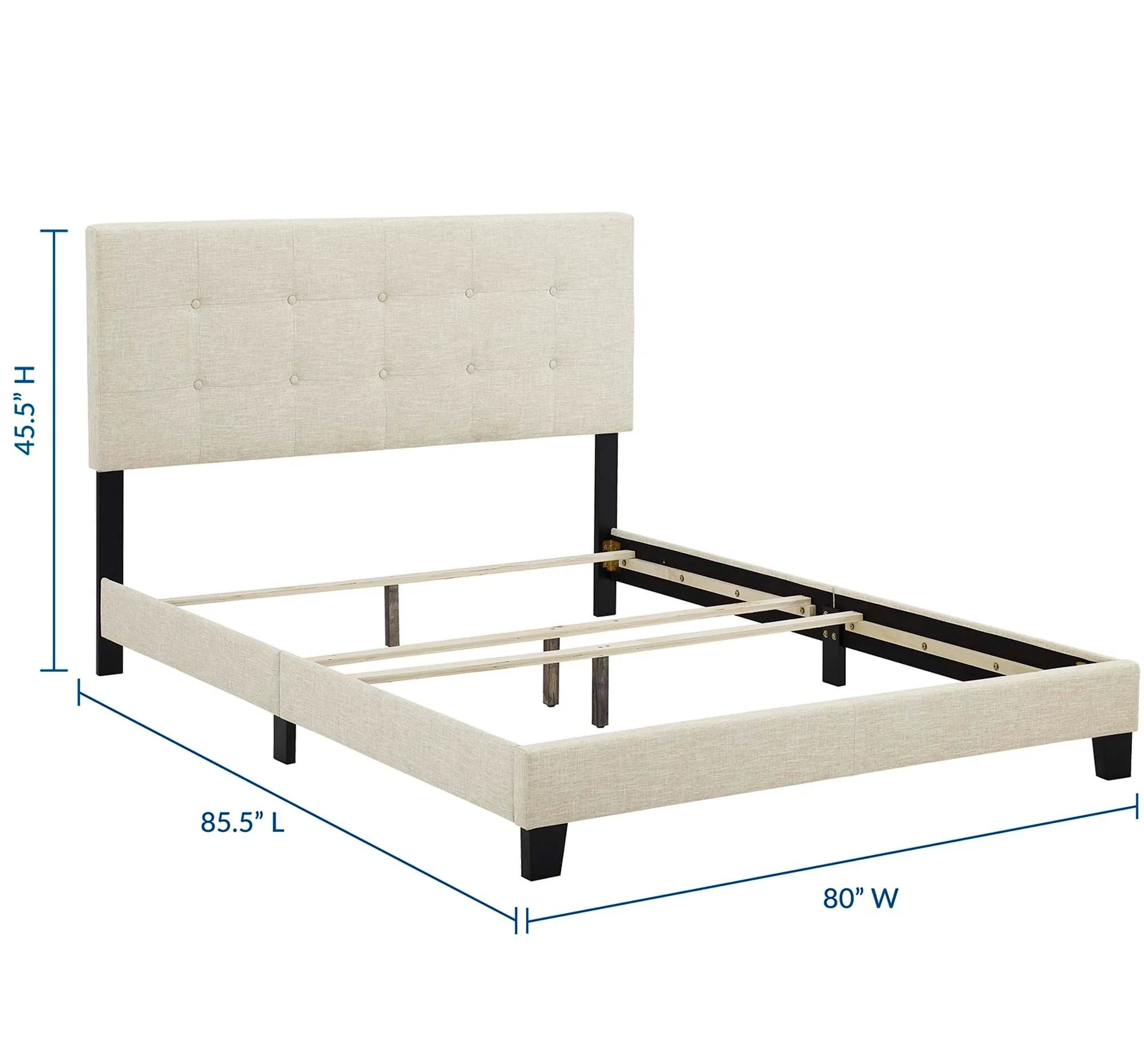 Amira Upholstered Fabric Bed - Image 30