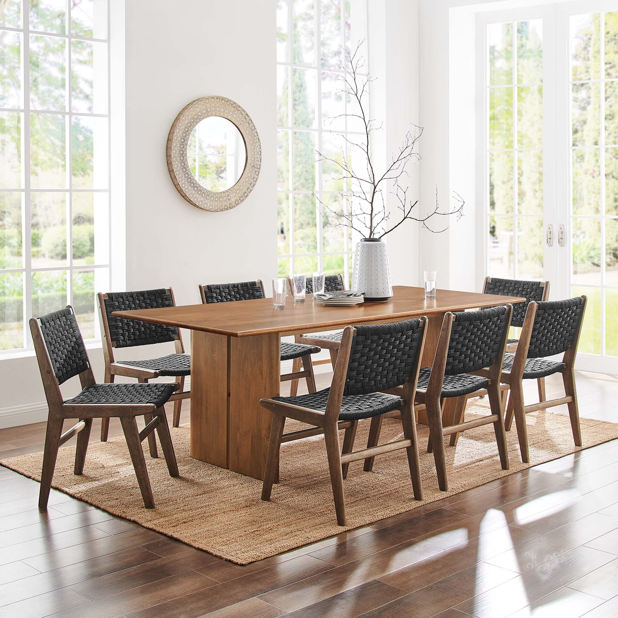 Amistad 86" Wood Dining Table in Oak - Image 11