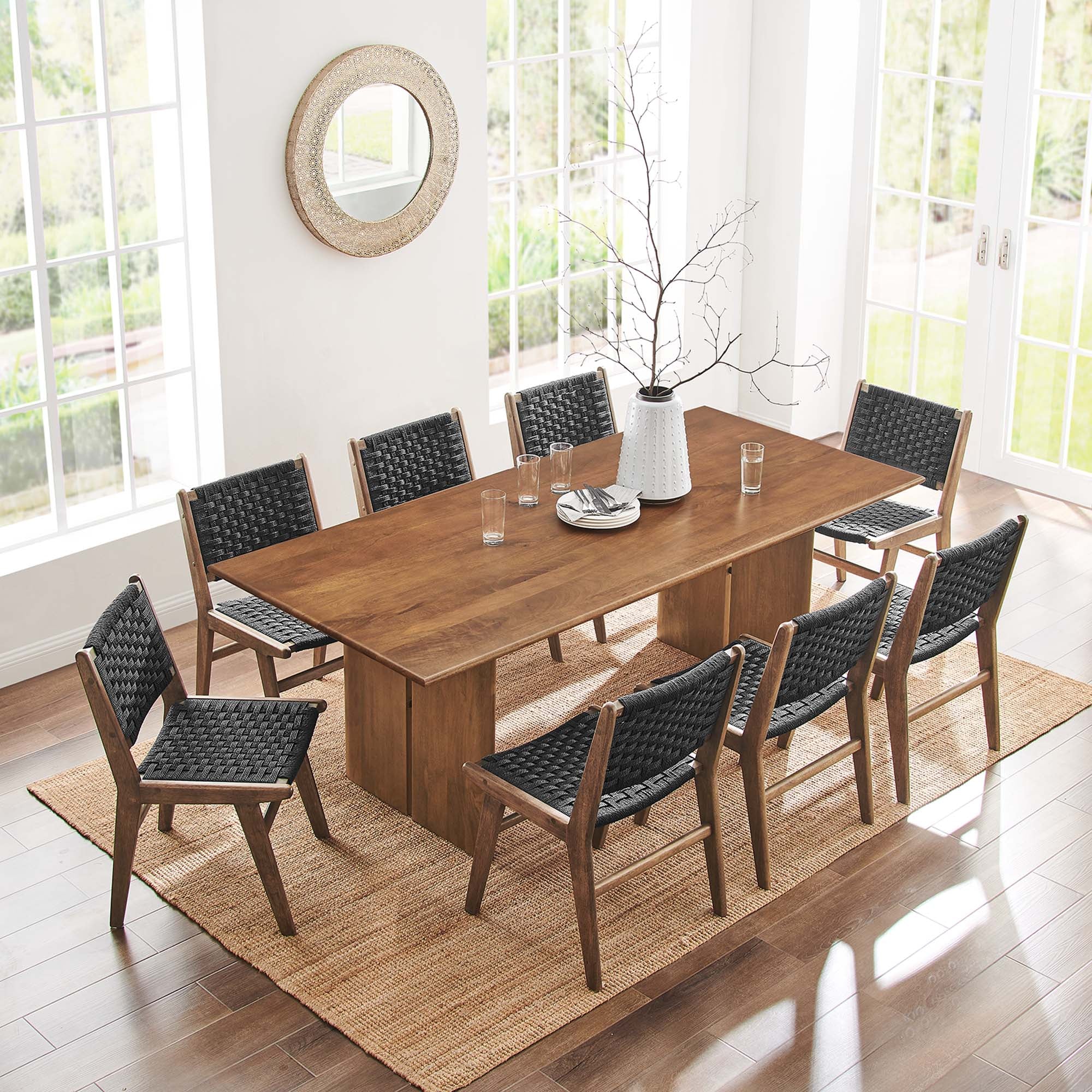 Amistad 86" Wood Dining Table in Oak - Image 2