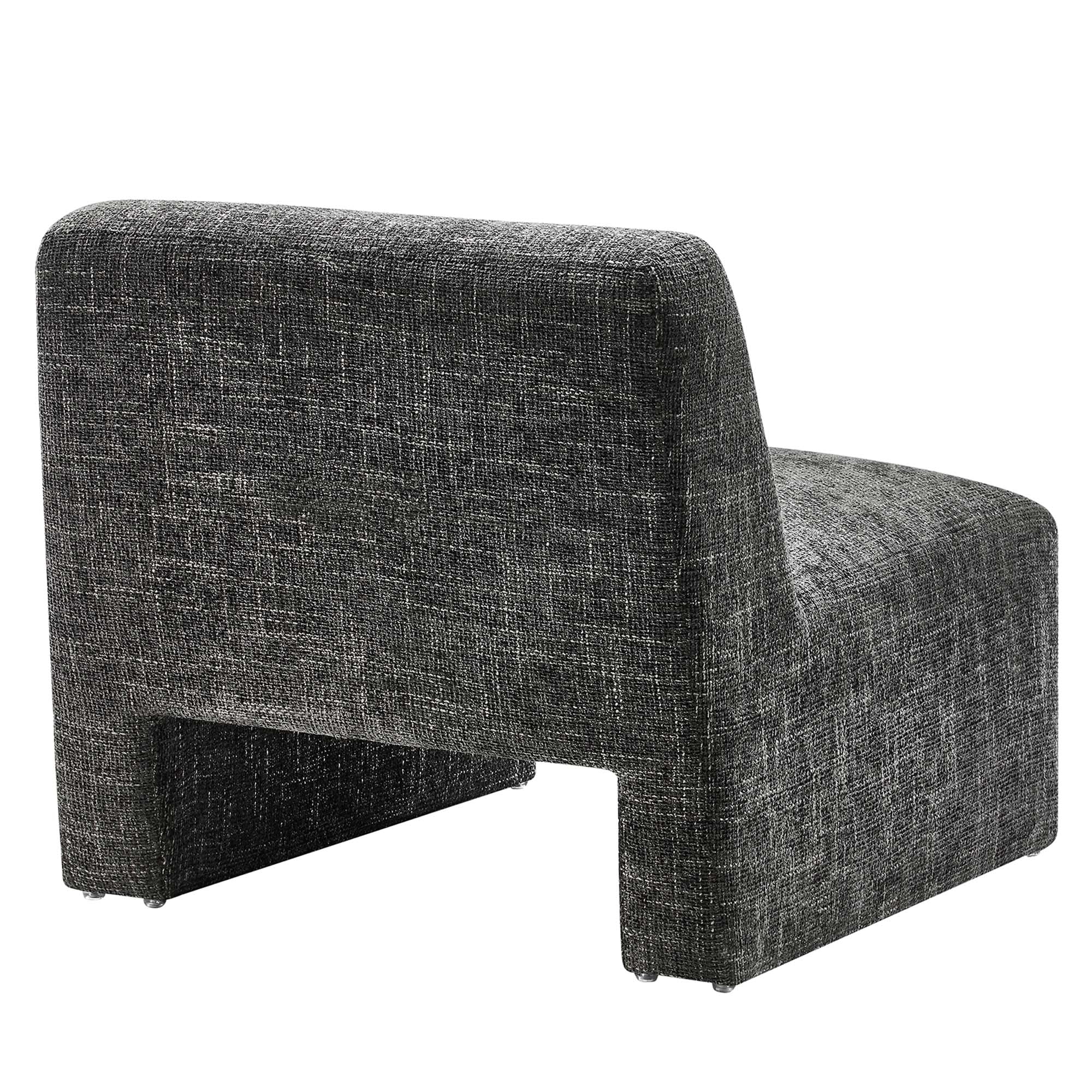Amita Chenille Upholstered Accent Chair - Image 3