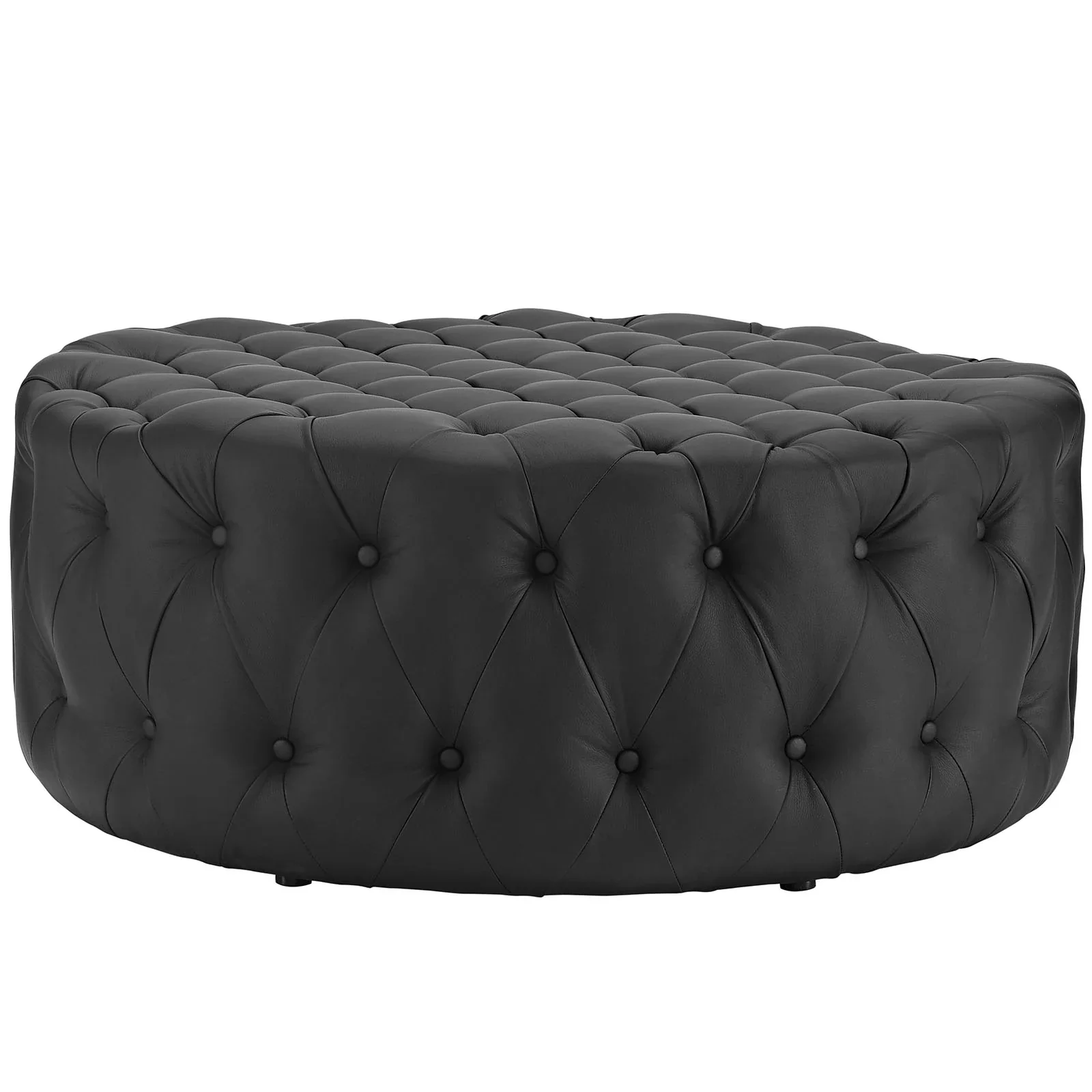 Amour Upholstered Vinyl Ottoman - Image 4
