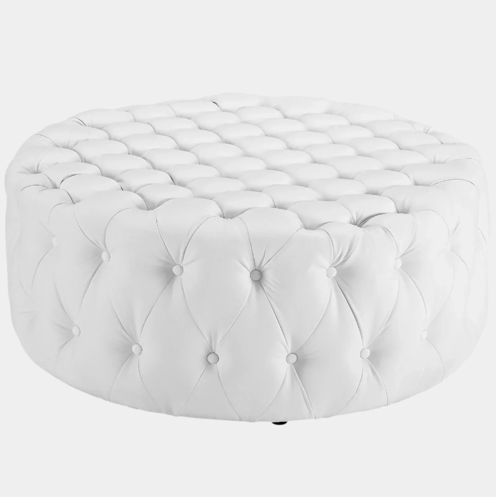 Amour Upholstered Vinyl Ottoman - Image 6