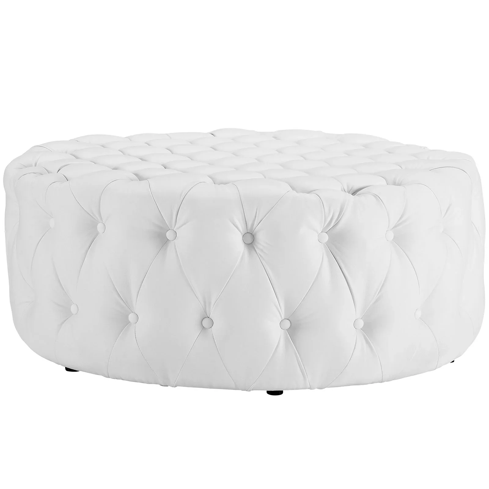 Amour Upholstered Vinyl Ottoman - Image 8