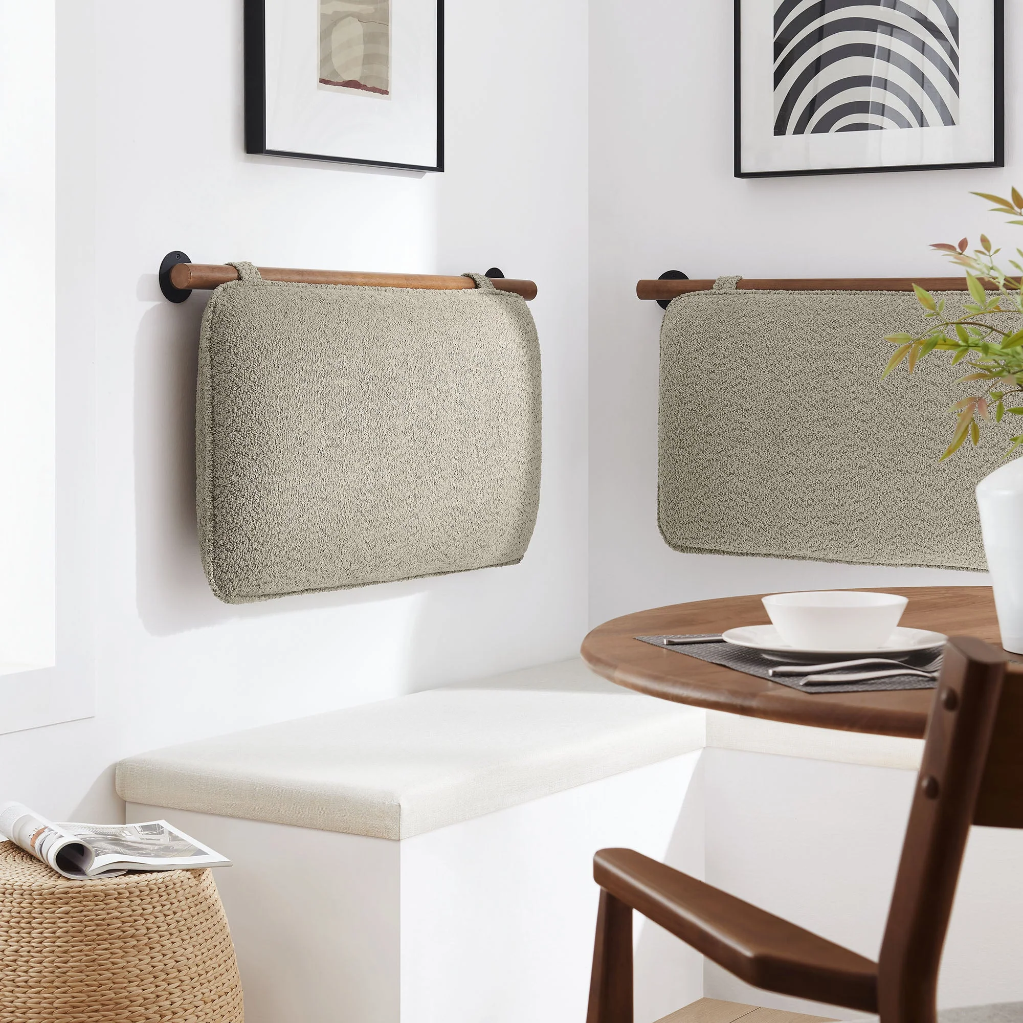 Anela Wall-Mounted Chenille Upholstered Headboard - Image 19