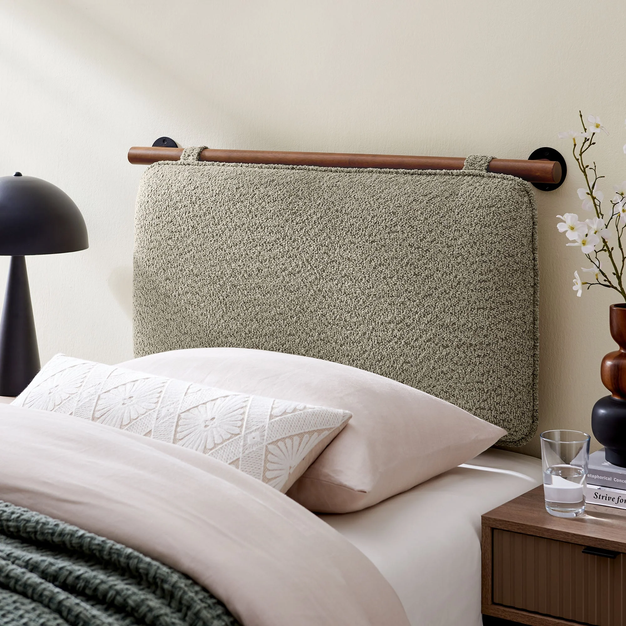 Anela Wall-Mounted Chenille Upholstered Headboard - Image 20