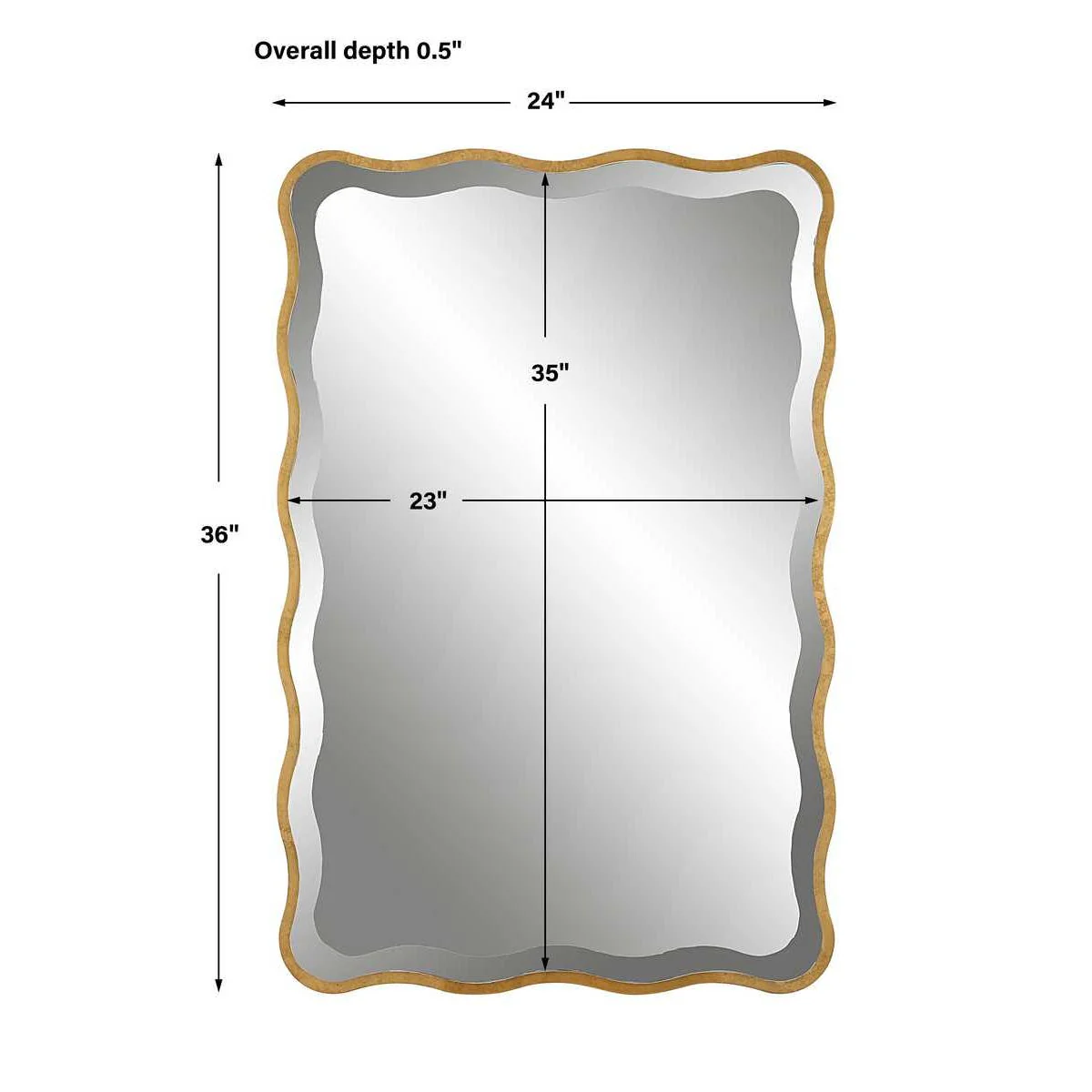Aneta Mirror, Gold - Image 6