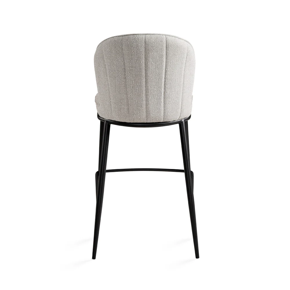 Angie Counter Chair: Grey Linen - Image 4