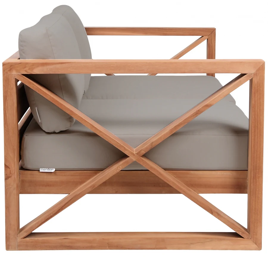 Anguilla Water Resistant Fabric Upholsetered Outdoor Patio Loveseat - Image 15