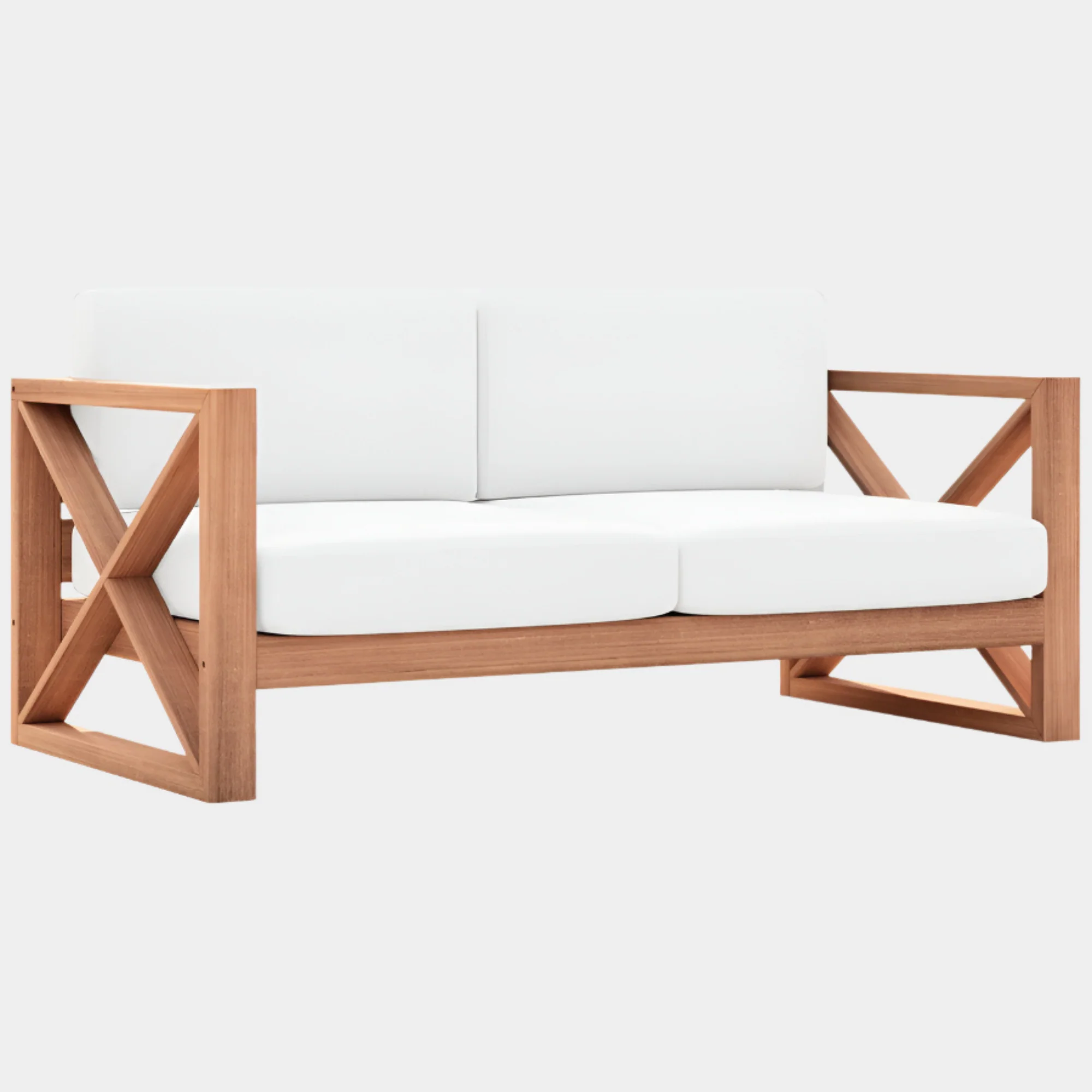 Anguilla Water Resistant Fabric Upholsetered Outdoor Patio Loveseat - Image 20