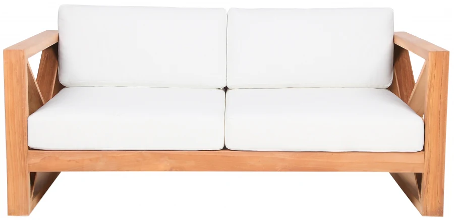 Anguilla Water Resistant Fabric Upholsetered Outdoor Patio Loveseat - Image 23