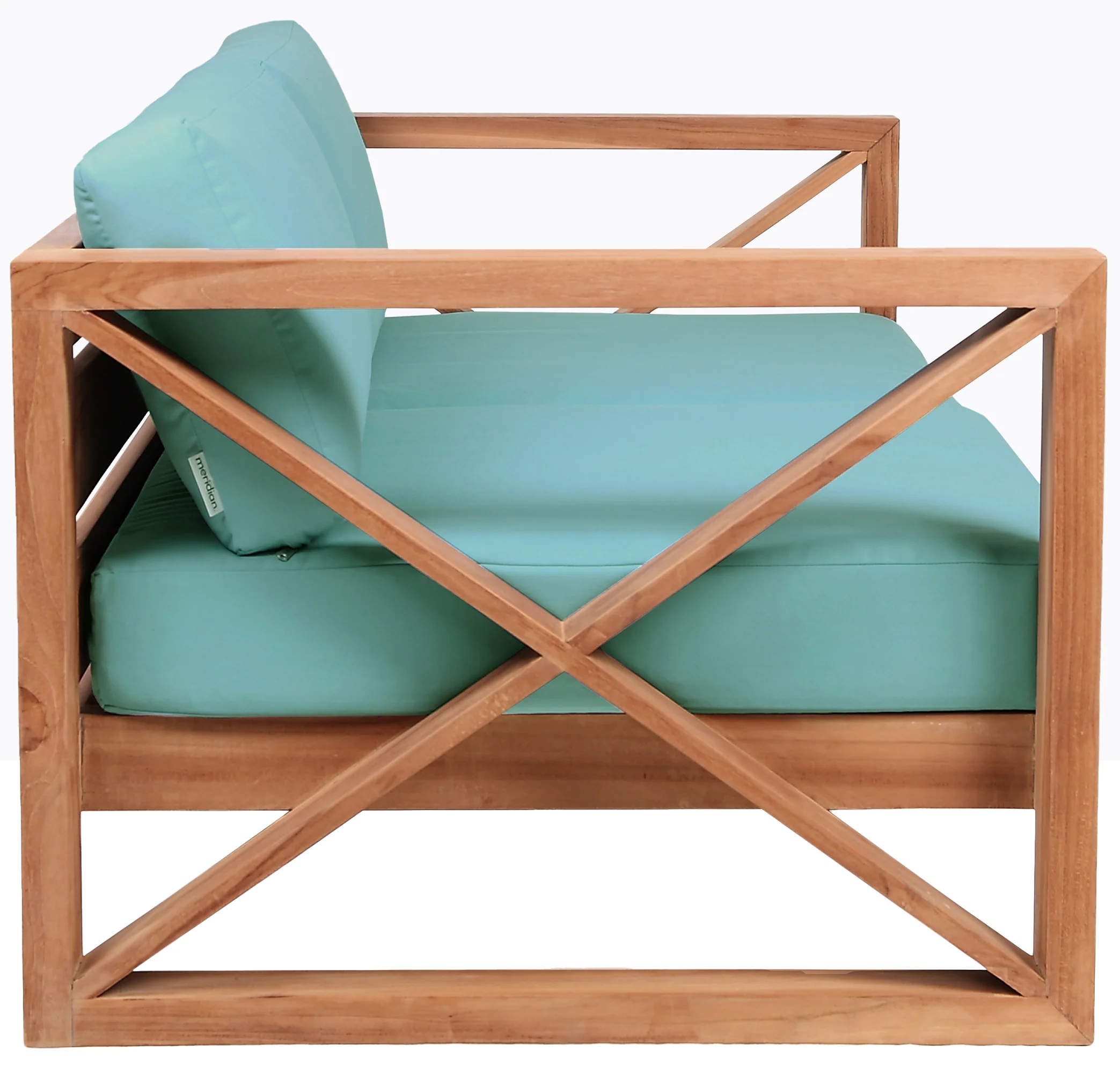 Anguilla Water Resistant Fabric Upholsetered Outdoor Patio Loveseat - Image 33