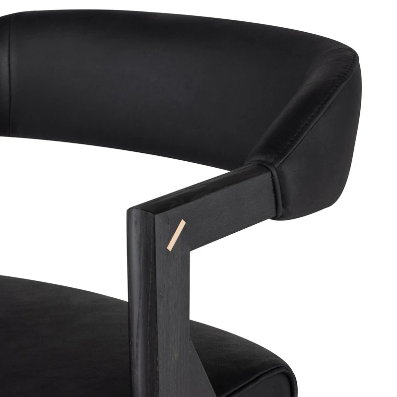 Anita Stool (Ebonized Oak Frame) - Image 22