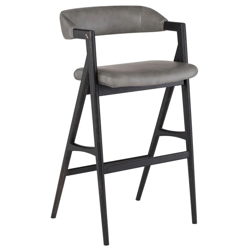 Anita Stool (Ebonized Oak Frame) - Image 8