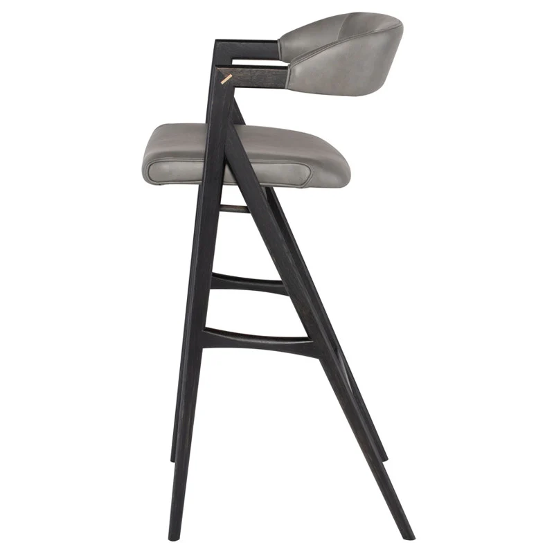 Anita Stool (Ebonized Oak Frame) - Image 9