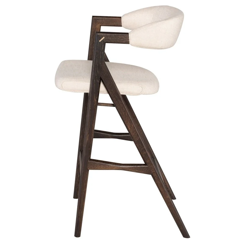 Anita Stool (Seared Oak Frame) - Image 4