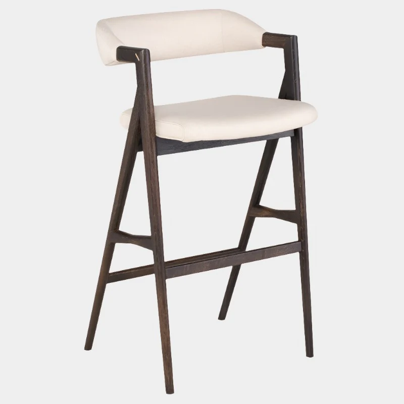 Anita Stool (Seared Oak Frame) - Image 6