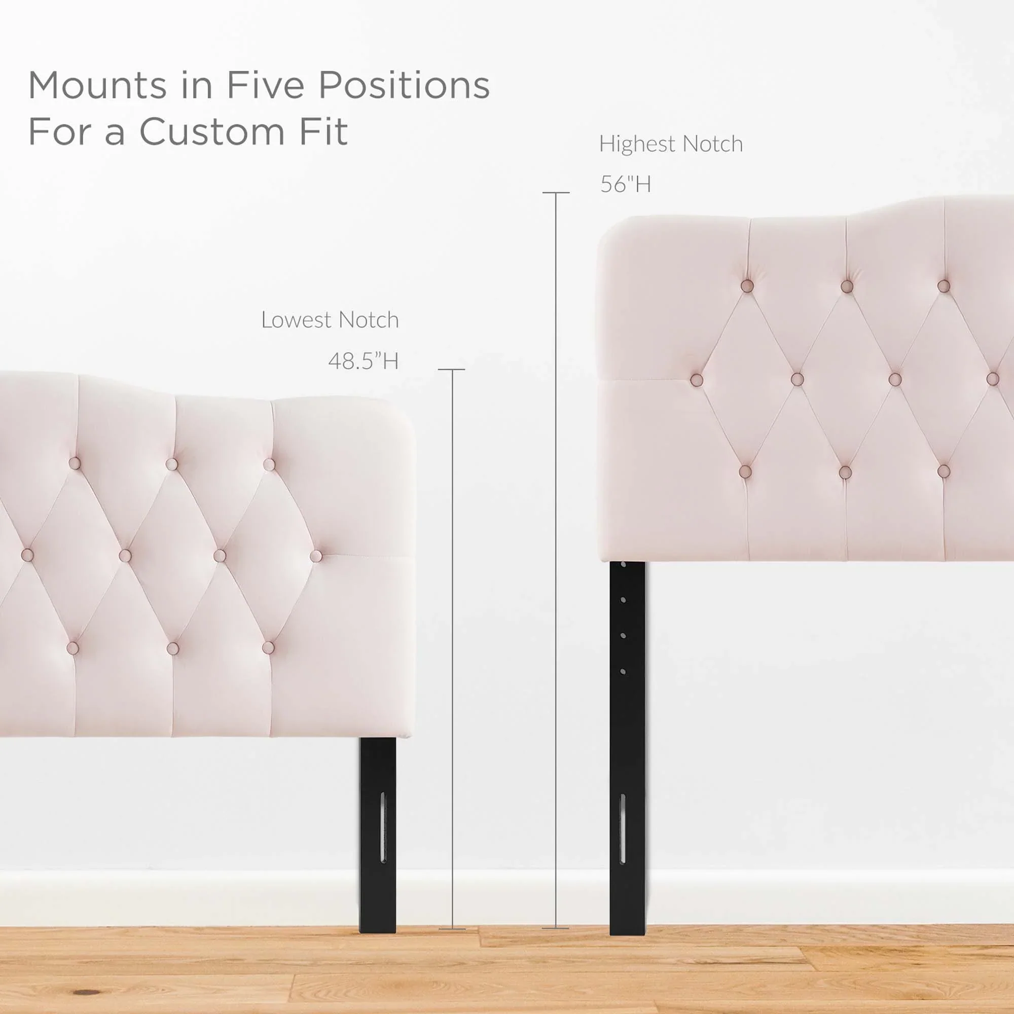 Annabel Diamond Tufted Performance Velvet Headboard - Image 4