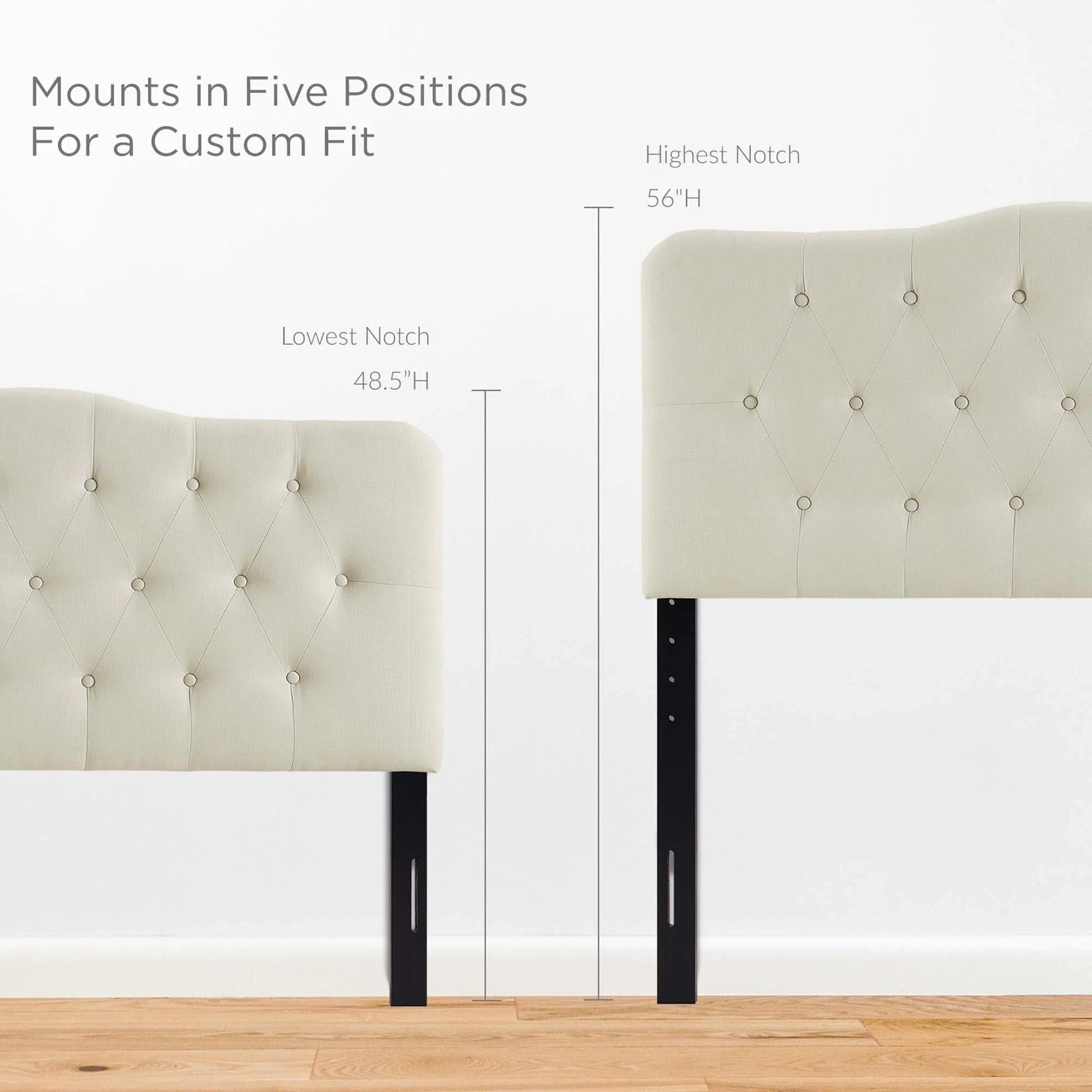Annabel Upholstered Fabric Headboard - Image 13