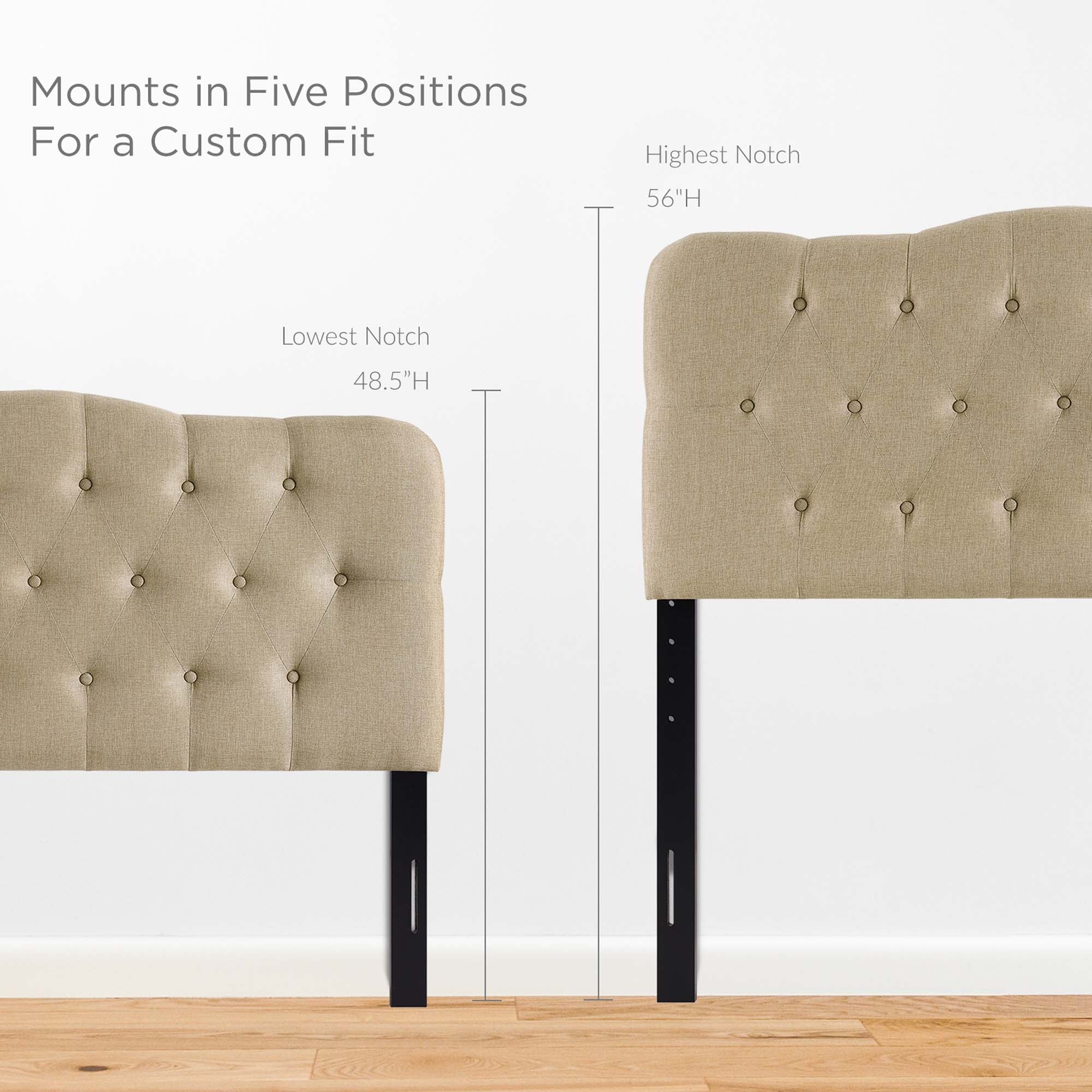 Annabel Upholstered Fabric Headboard - Image 27