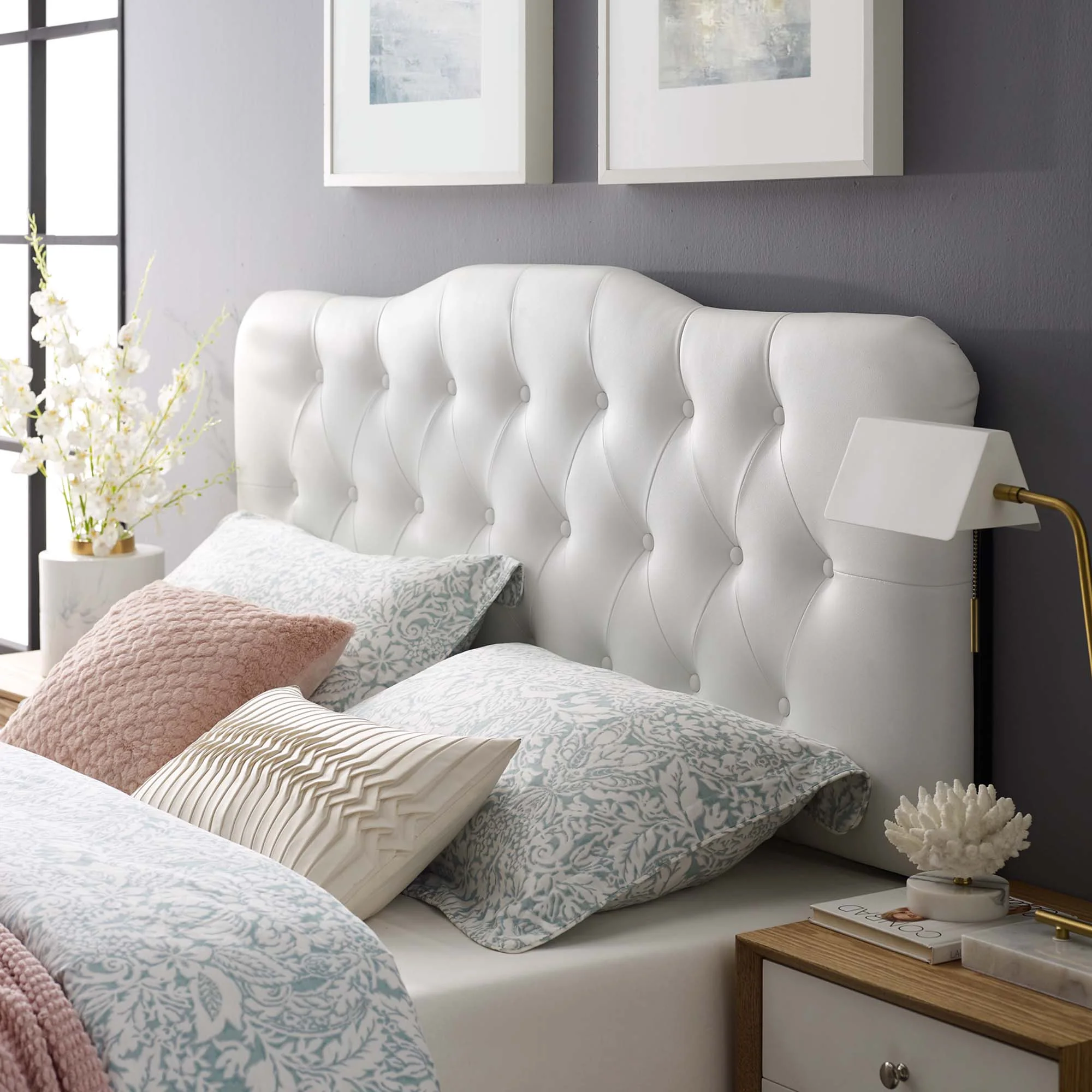 Annabel Upholstered Vinyl Headboard - Image 2