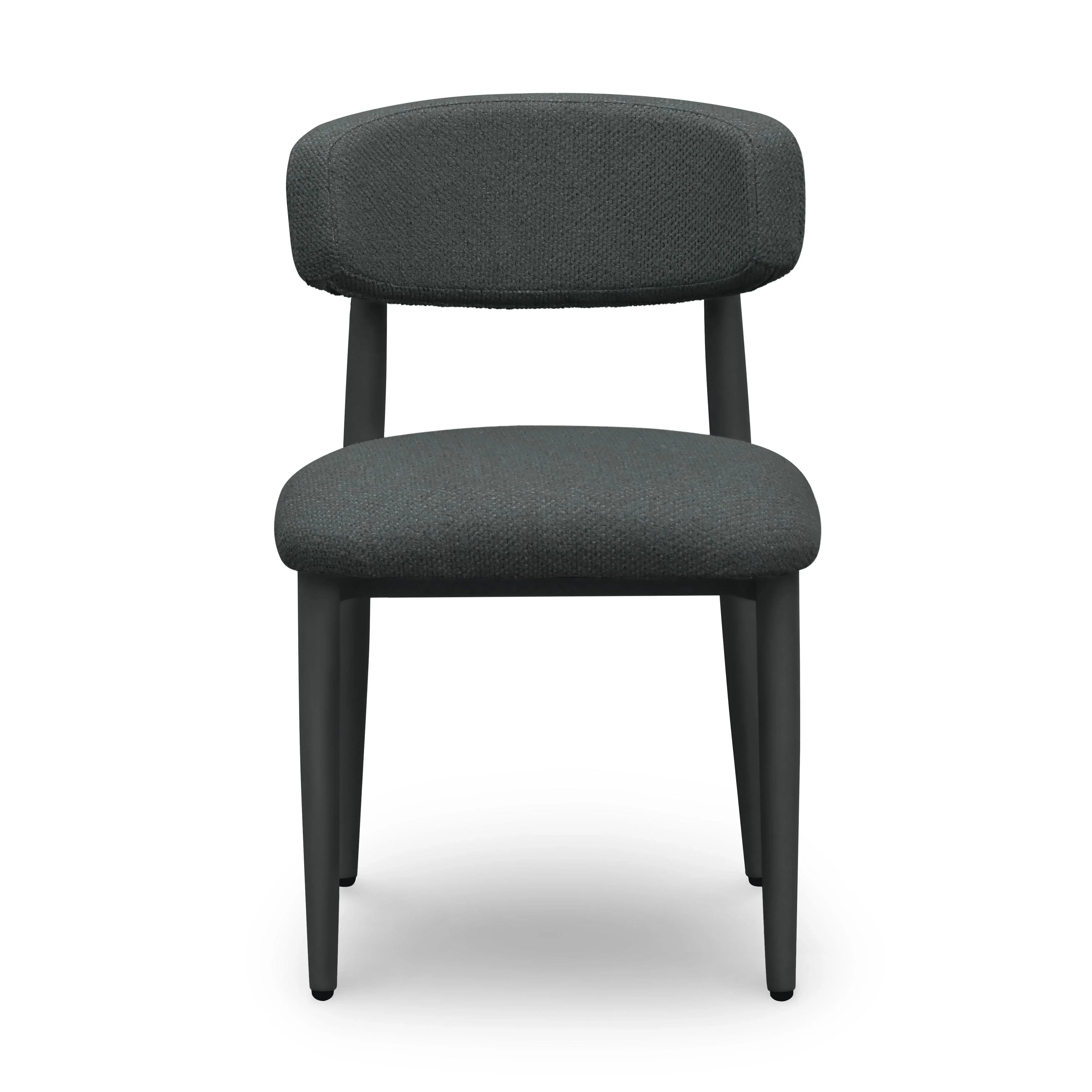 Annika Textured Contract-Grade Fabric Outdoor Dining Side Chair - Image 11