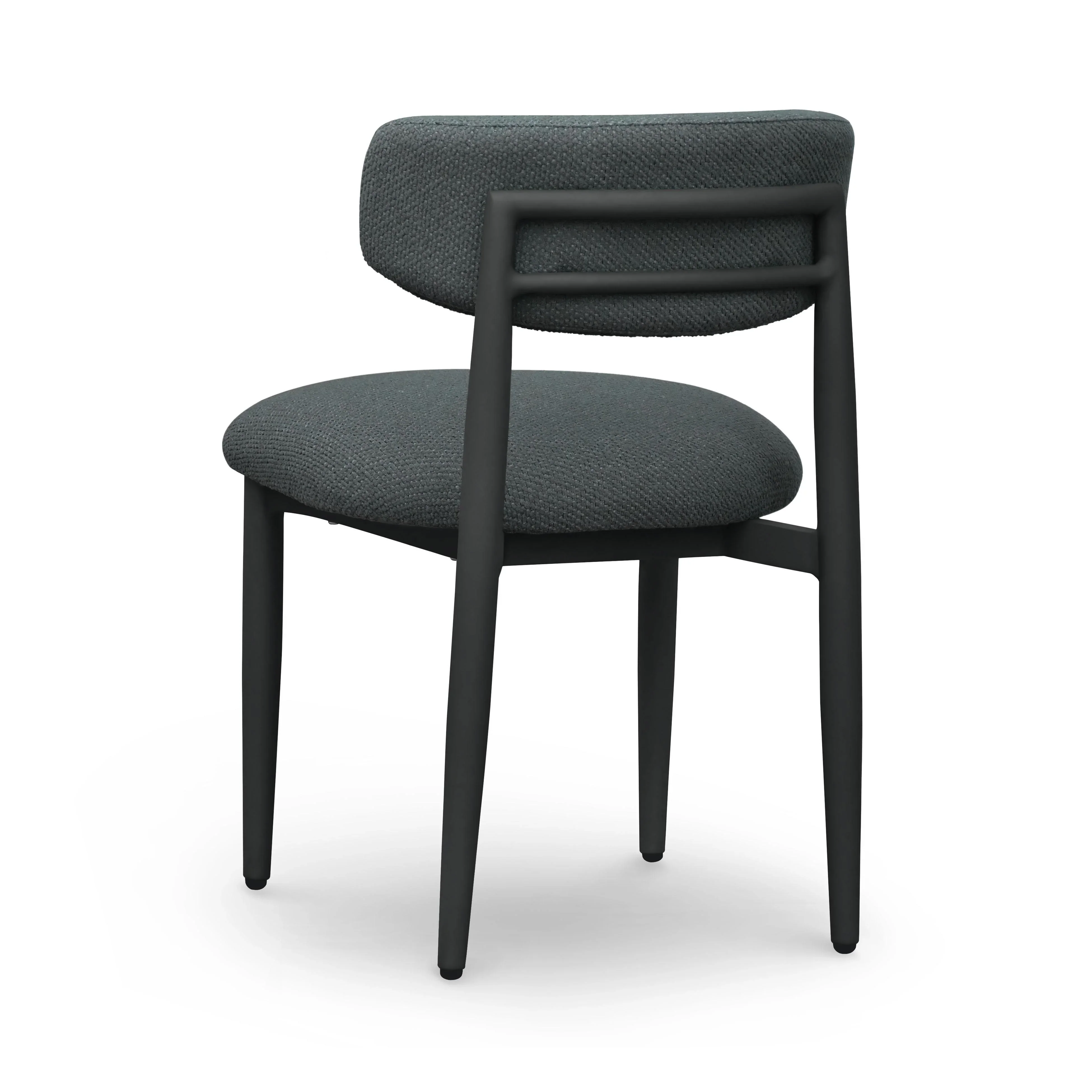 Annika Textured Contract-Grade Fabric Outdoor Dining Side Chair - Image 13