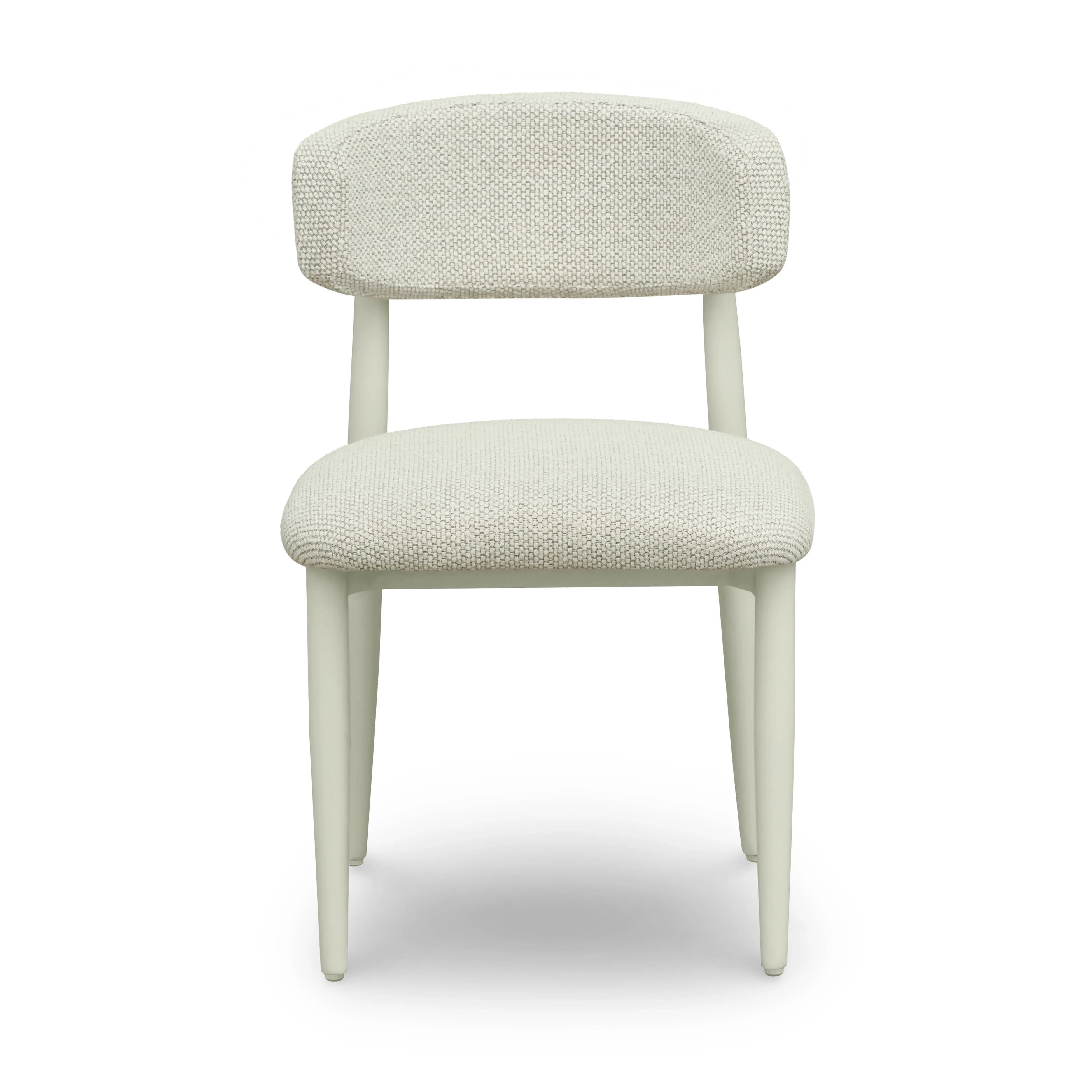 Annika Textured Contract-Grade Fabric Outdoor Dining Side Chair - Image 3