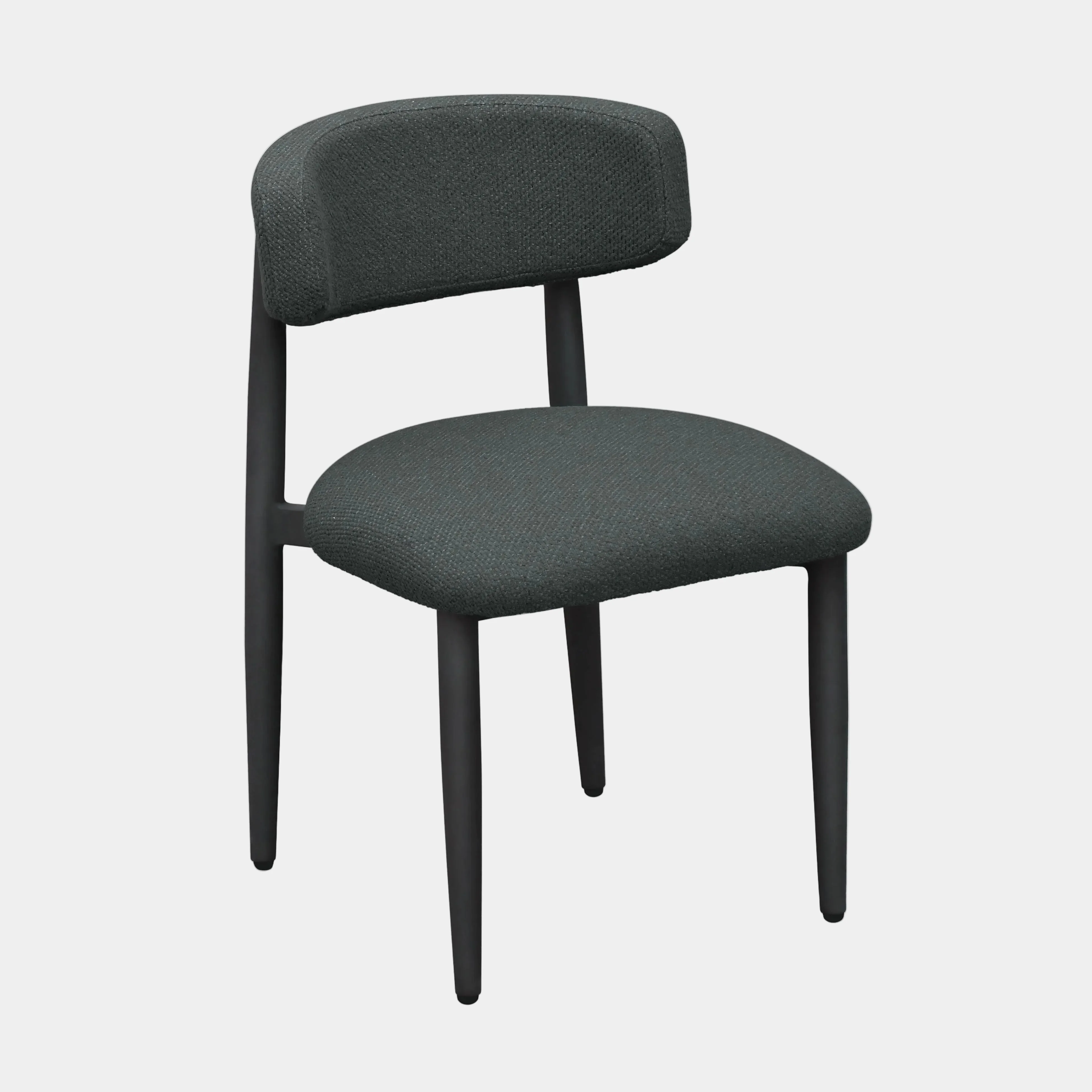 Annika Textured Contract-Grade Fabric Outdoor Dining Side Chair - Image 9