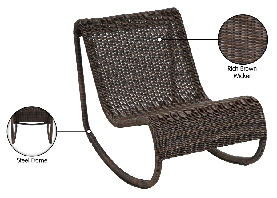 Antigua Wicker Outdoor Patio Rocking Chair - Image 33