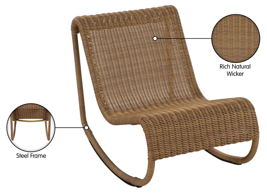 Antigua Wicker Outdoor Patio Rocking Chair - Image 44