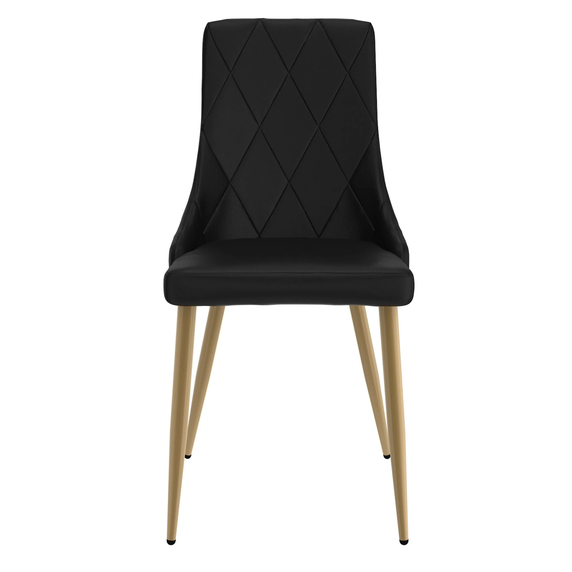 Antoine Dining Chair, set of 2, in Black and Aged Gold - Image 3