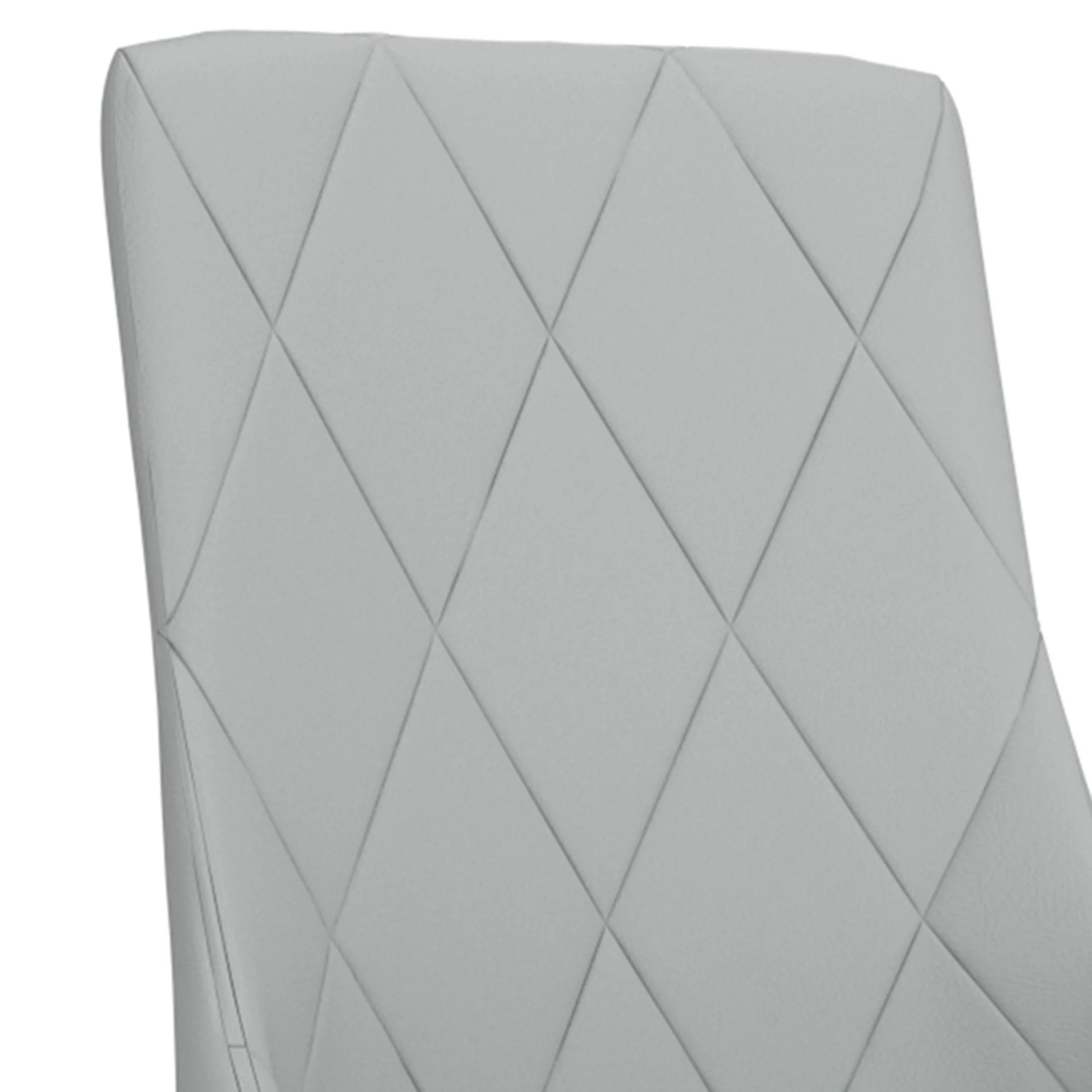 Antoine Dining Chair, set of 2, in Light Grey and Aged Gold - Image 6