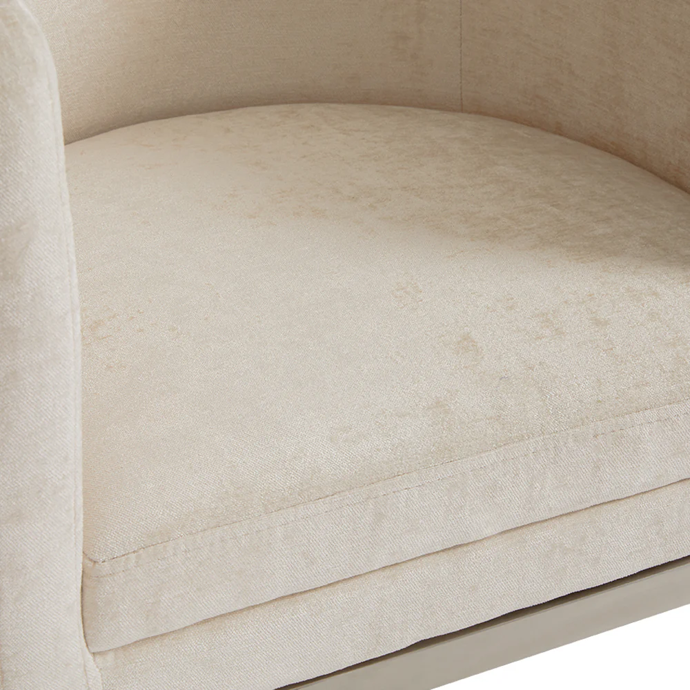 Anton Accent Chair: Ivory Fabric - Image 5