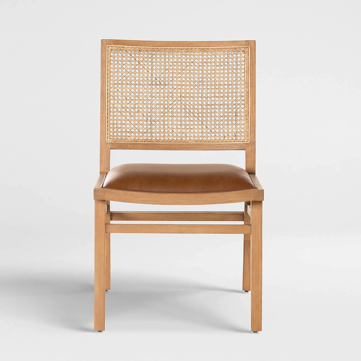 Dalton Leather and Cane Dining Chair - Image 13