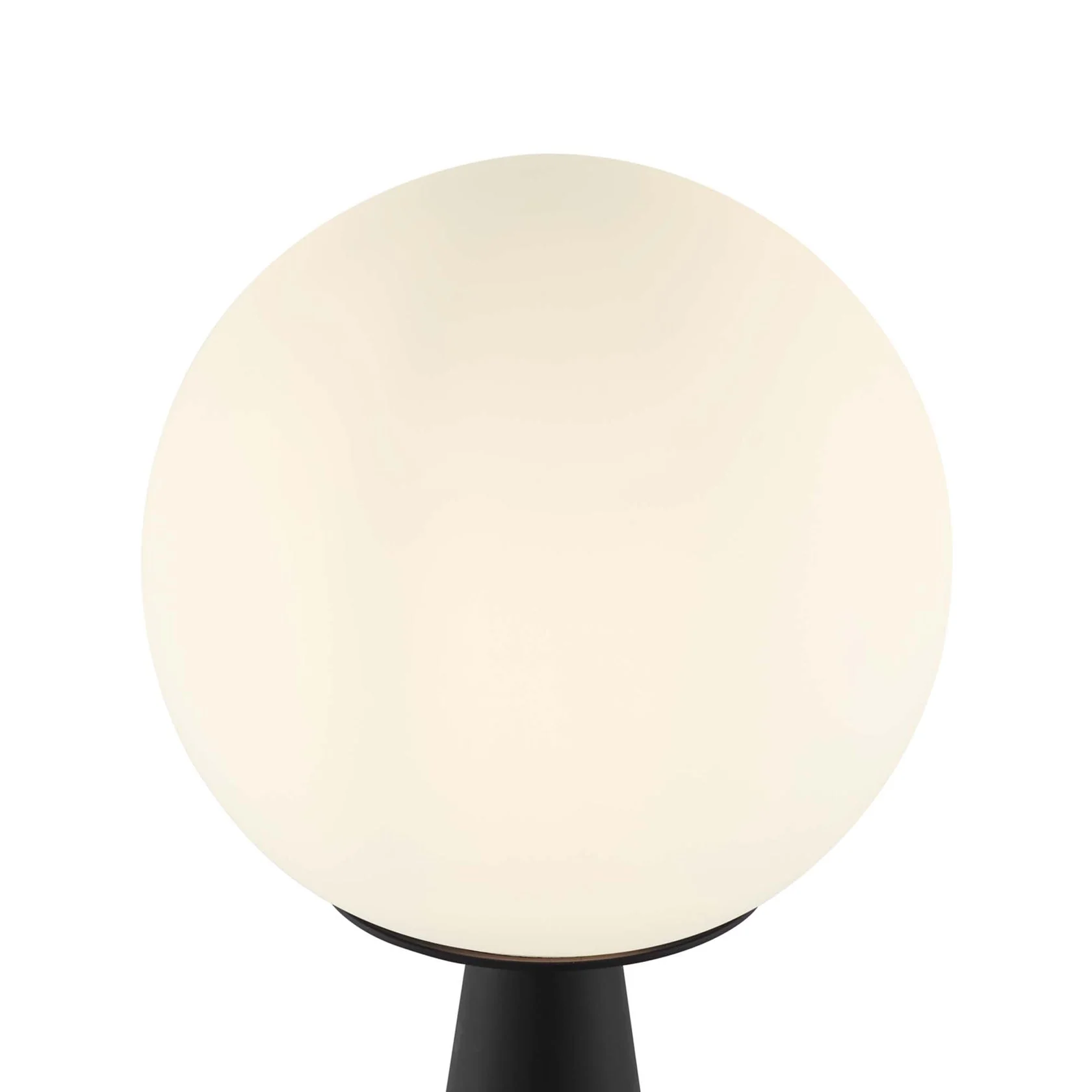 Apex Glass Globe Glass Table Lamp in White Black - Image 5