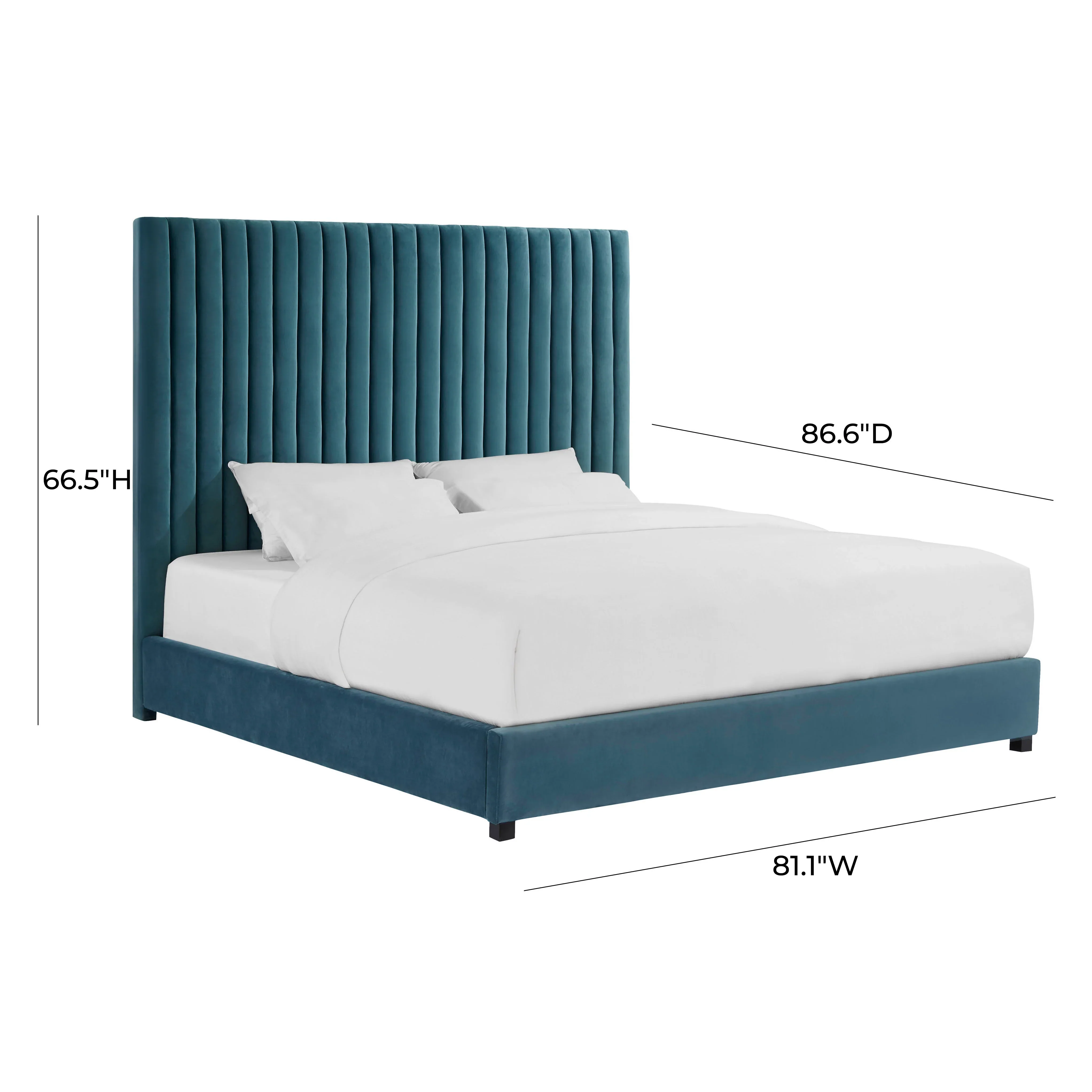 Arabelle Performance Velvet Bed - Image 24