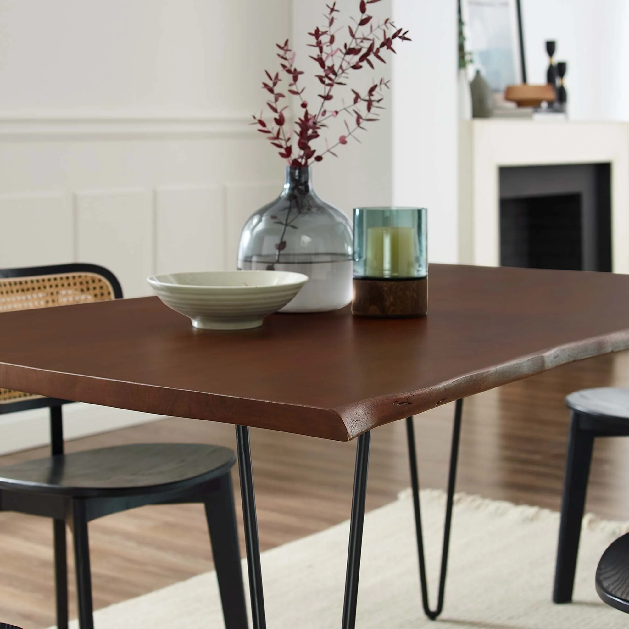 Ardor 60" Live Edge Acacia Wood Acacia Wood Dining Table - Image 3