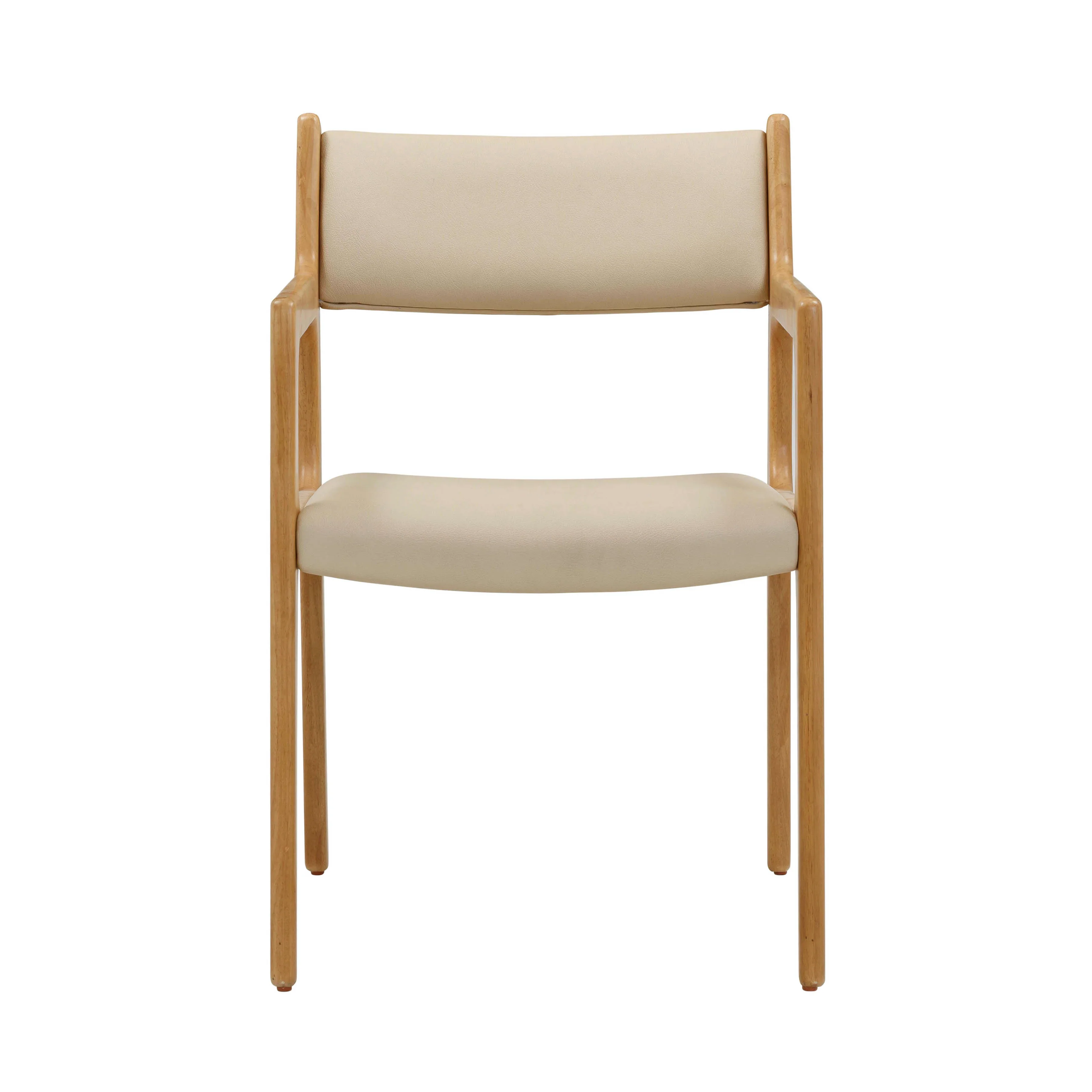 Ari Cream Performance Vegan Leather Dining Chair - Set of 2 - Image 4
