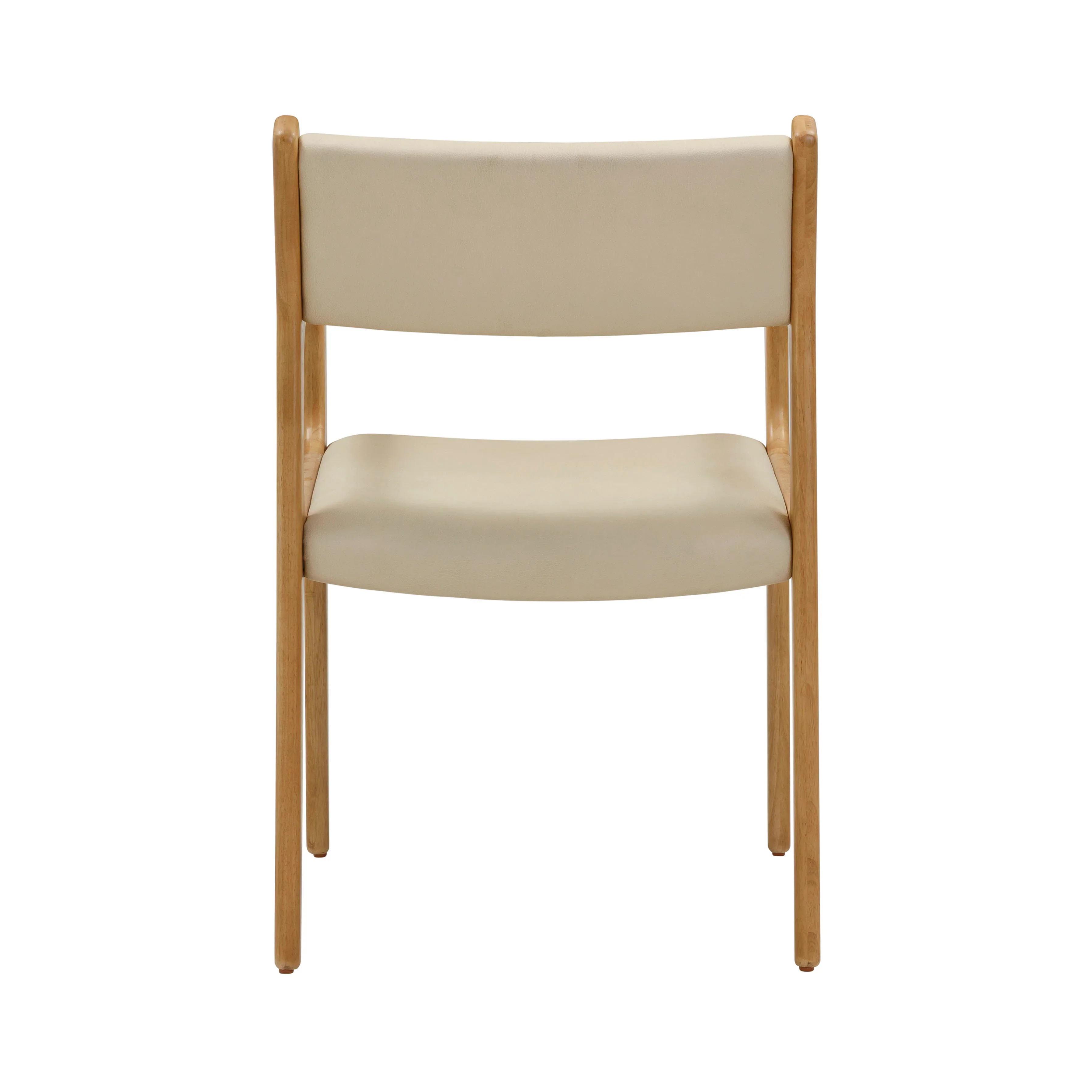 Ari Cream Performance Vegan Leather Dining Chair - Set of 2 - Image 5