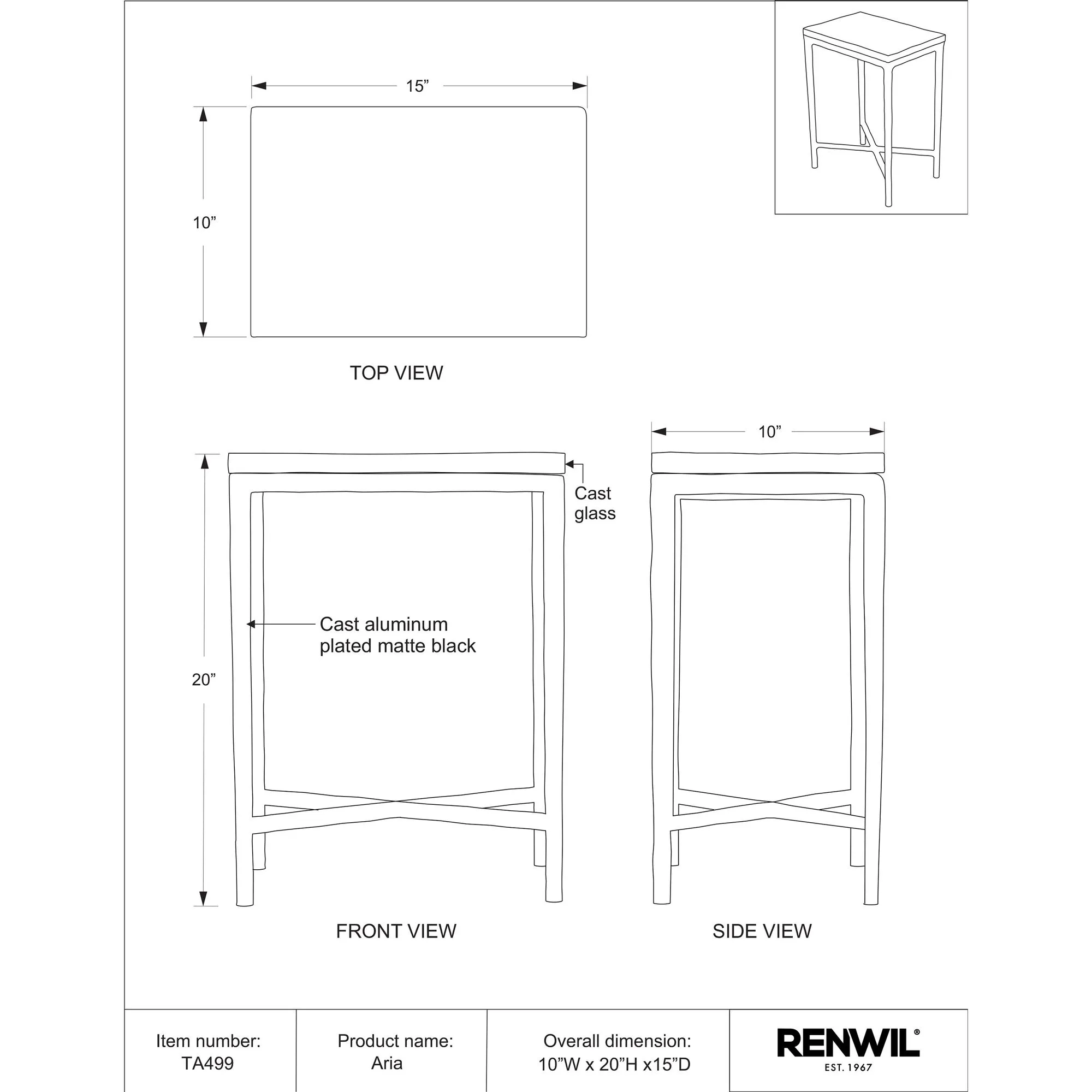 Aria Side & End Table - Image 7