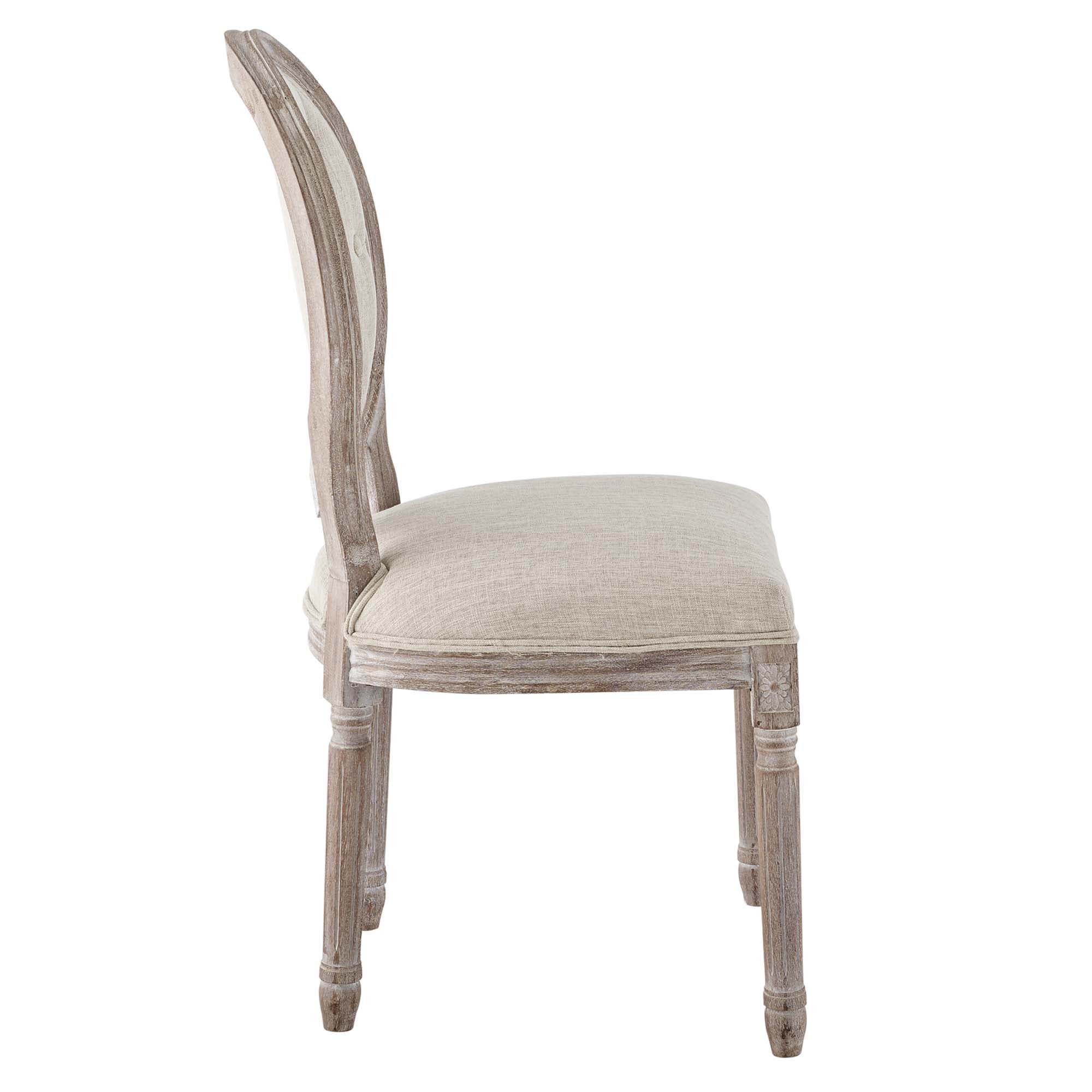 Arise Vintage French Upholstered Fabric Dining Side Chair Set of 2 - Image 15
