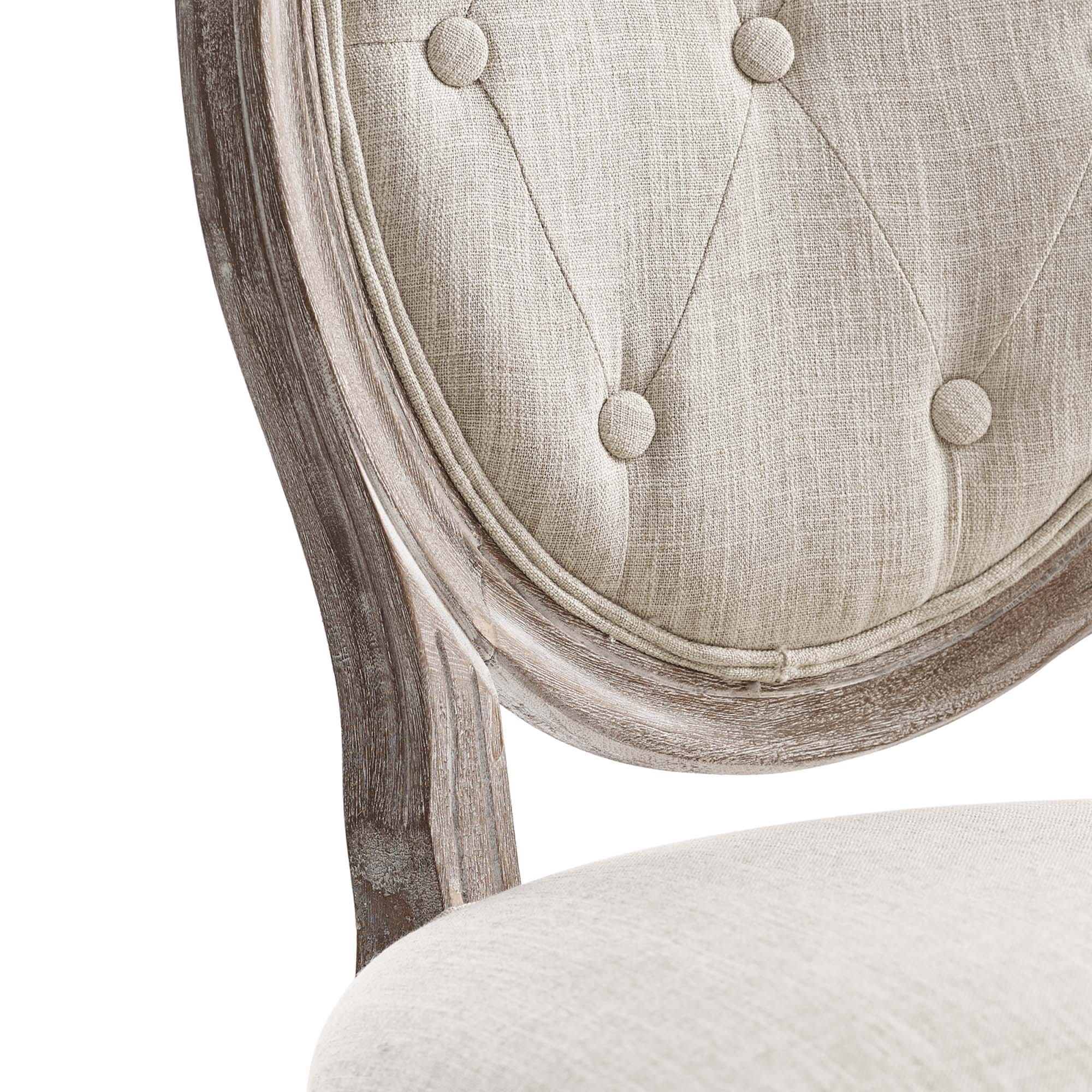 Arise Vintage French Upholstered Fabric Dining Side Chair Set of 2 - Image 17