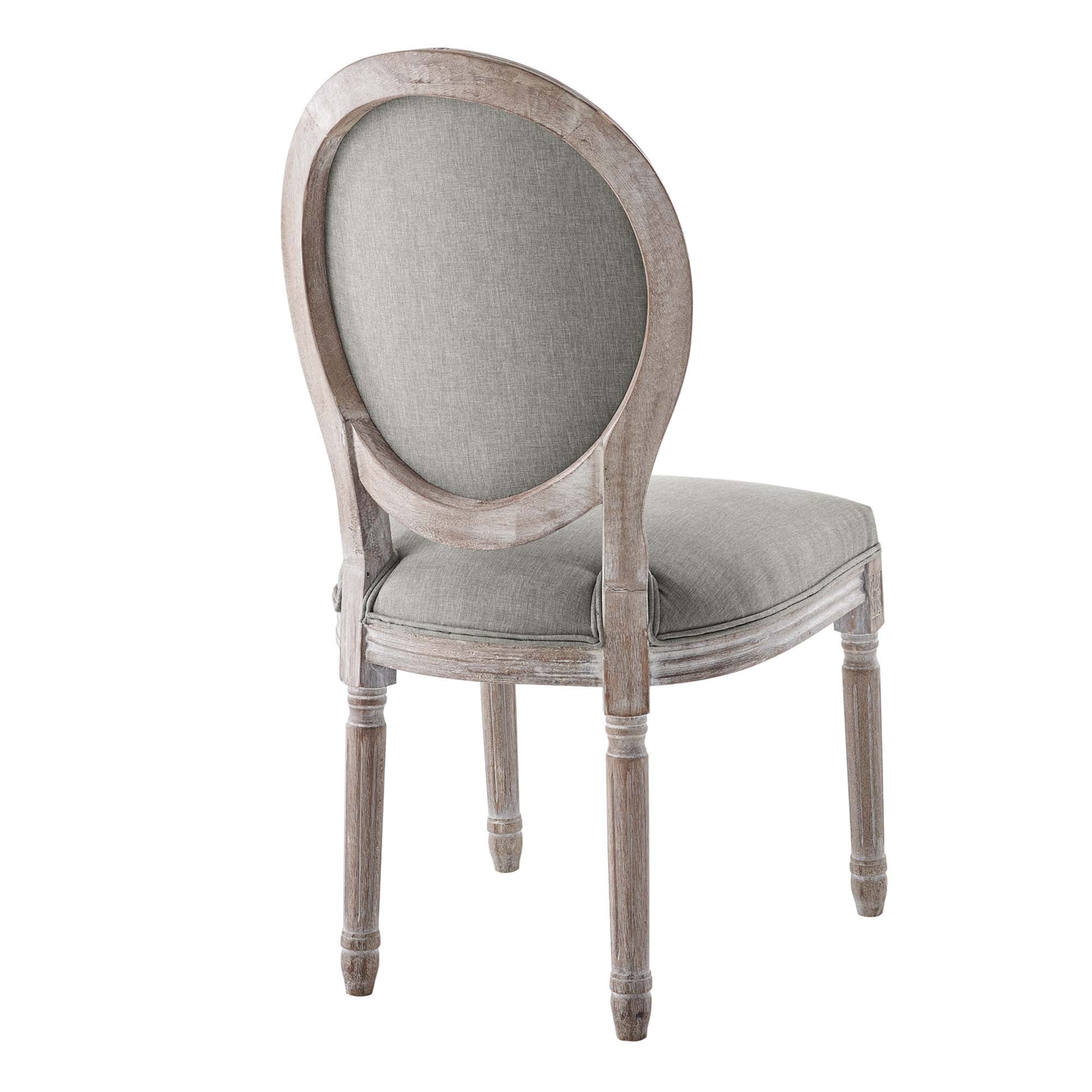 Arise Vintage French Upholstered Fabric Dining Side Chair Set of 2 - Image 5