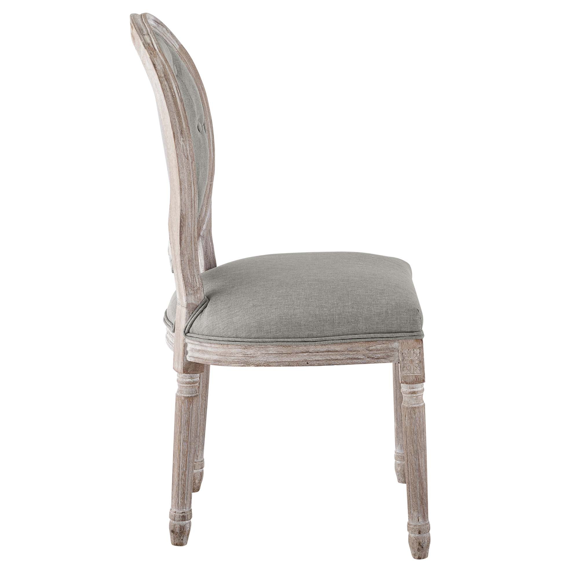 Arise Vintage French Upholstered Fabric Dining Side Chair Set of 2 - Image 6