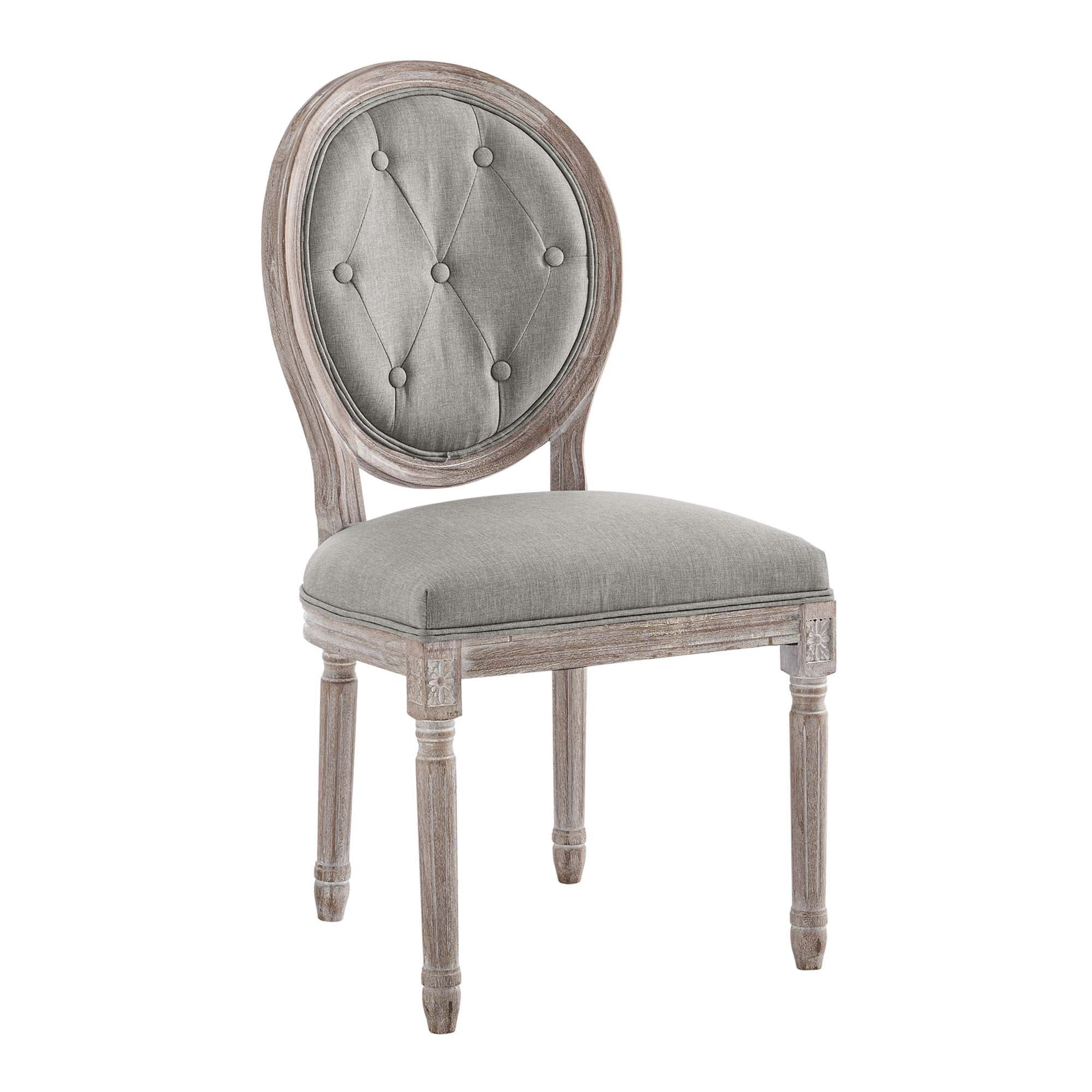 Arise Vintage French Upholstered Fabric Dining Side Chair Set of 2 - Image 7