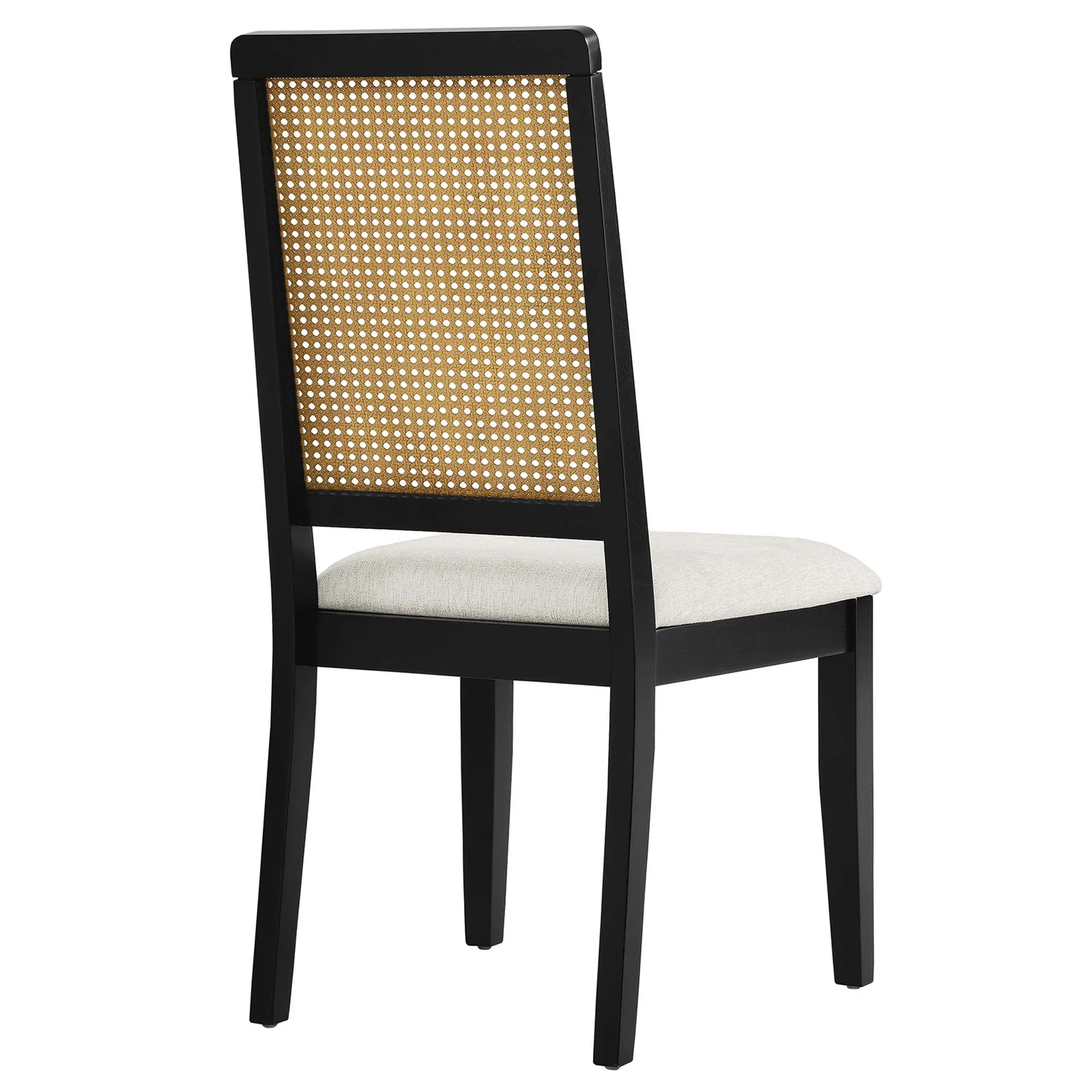 Arlo Faux Rattan and Wood Dining Side Chairs Set of 2 - Image 16